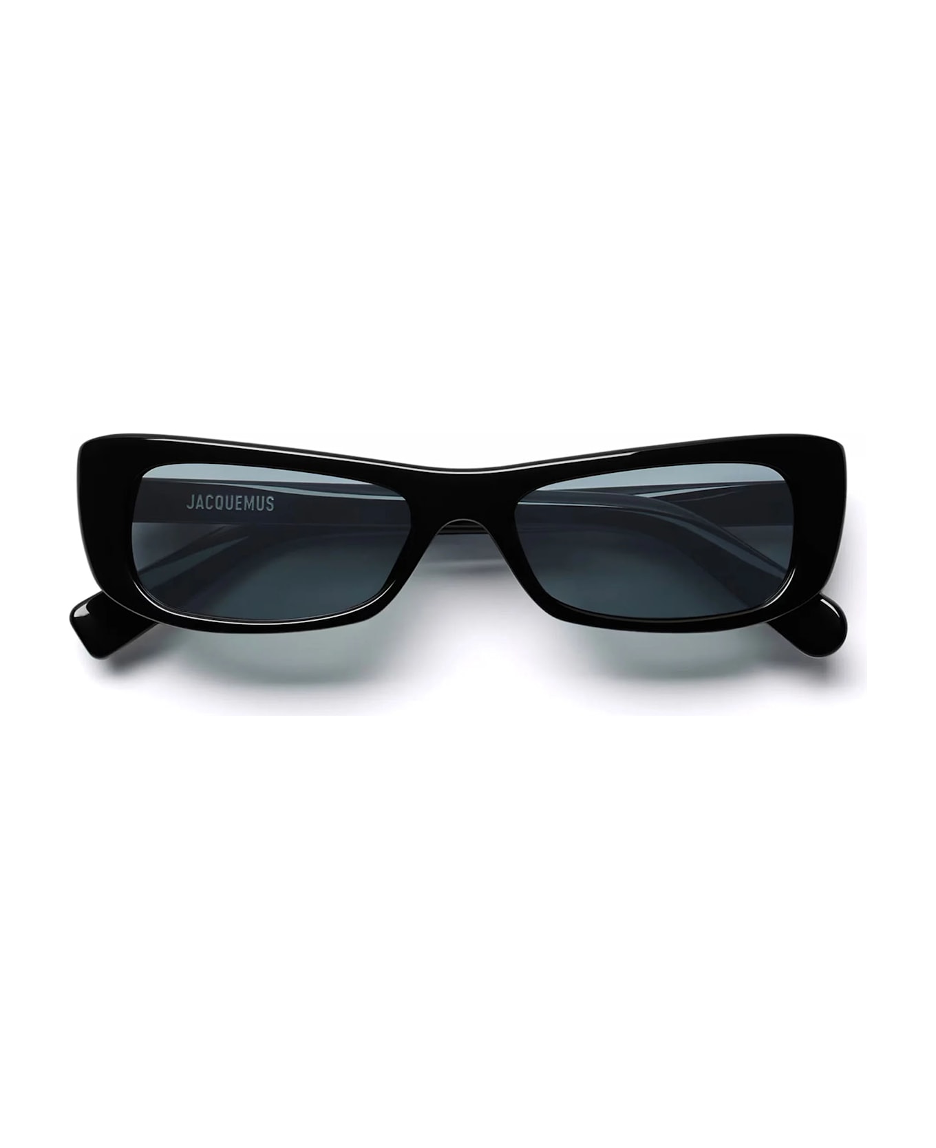 Jacquemus CAPRI Sunglasses - Black Yelloy Gold Grey