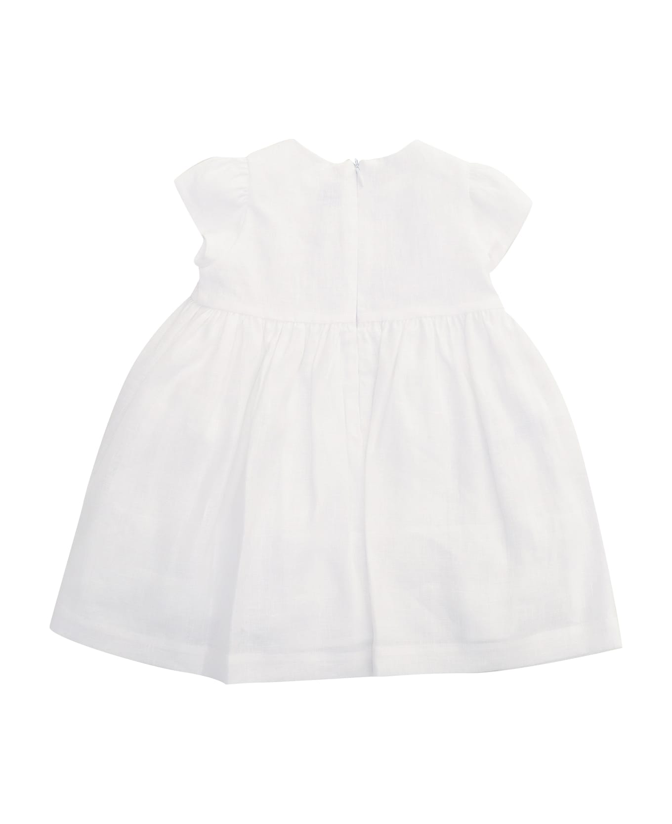 Il Gufo Short Sleeved Dress - WHITE