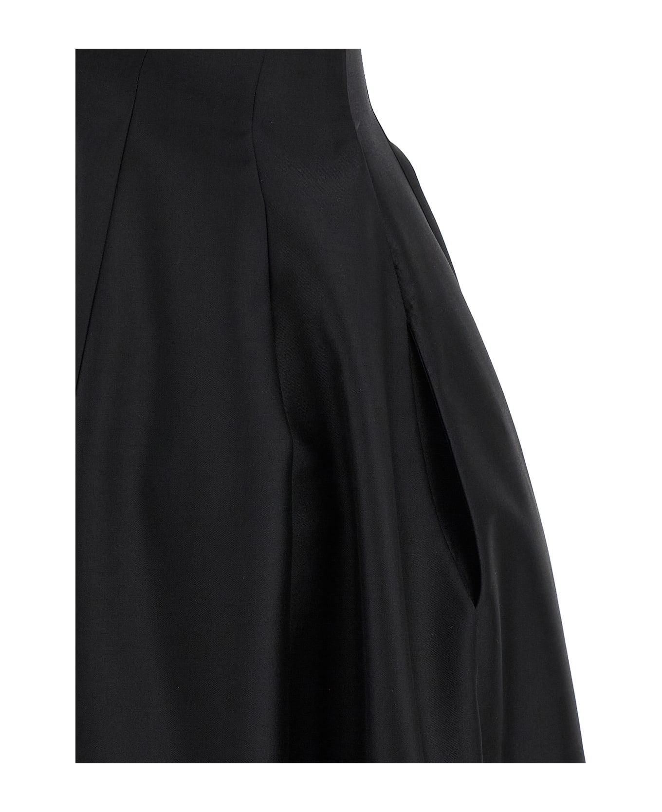 Alberta Ferretti Off-the-shoulder Dress - Black  