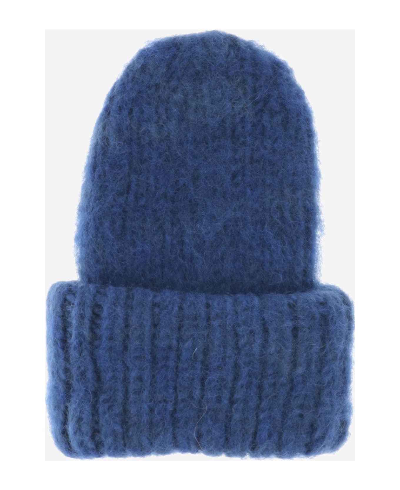 Myssy Wool Beanie Hat - Blue