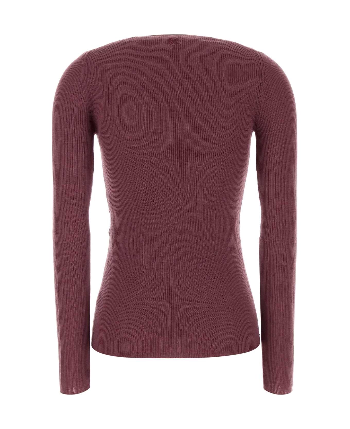 Chloé Grape Wool Sweater - RUSTYPINK