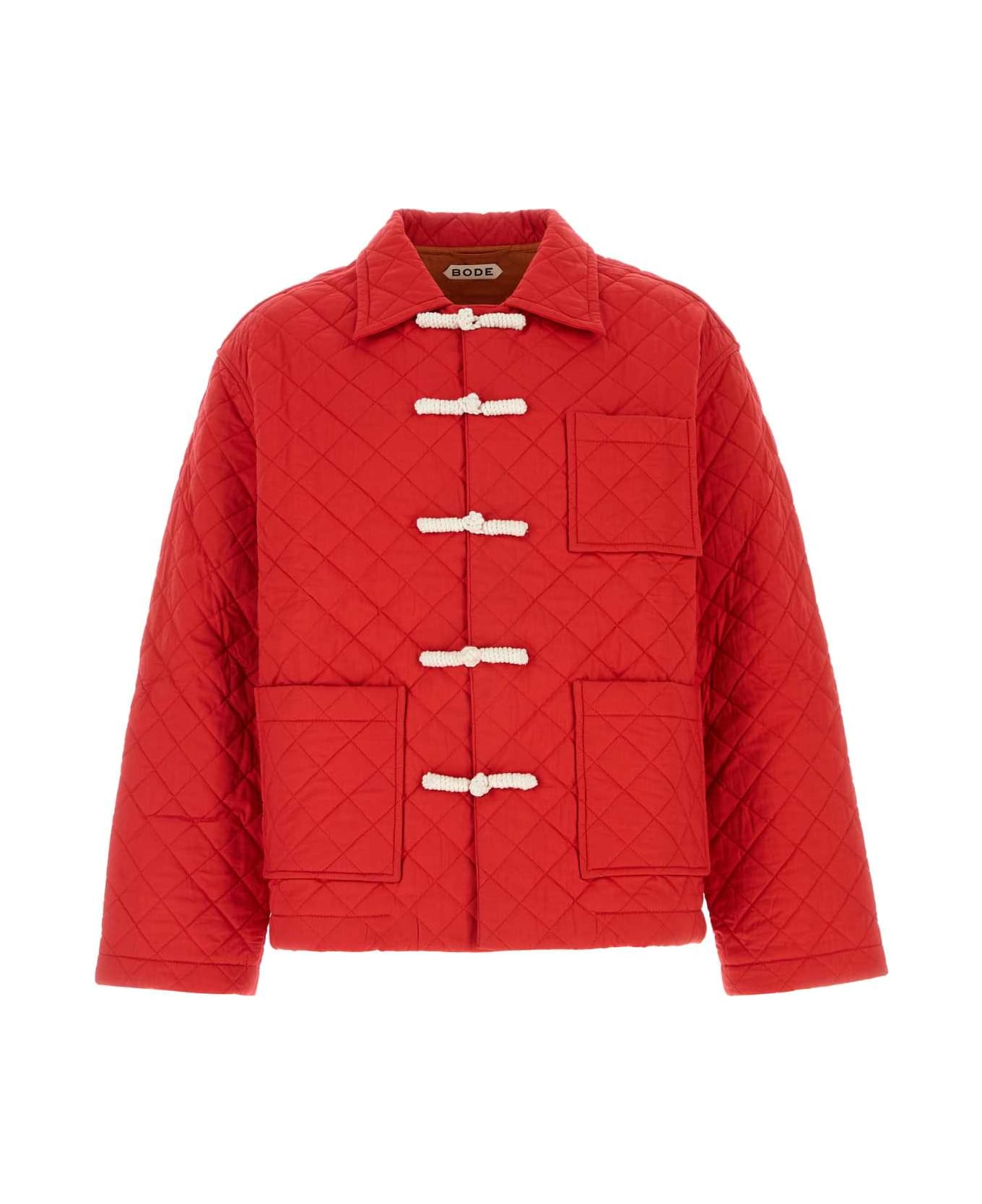 Bode Red Coton Hobby Jacket - RED