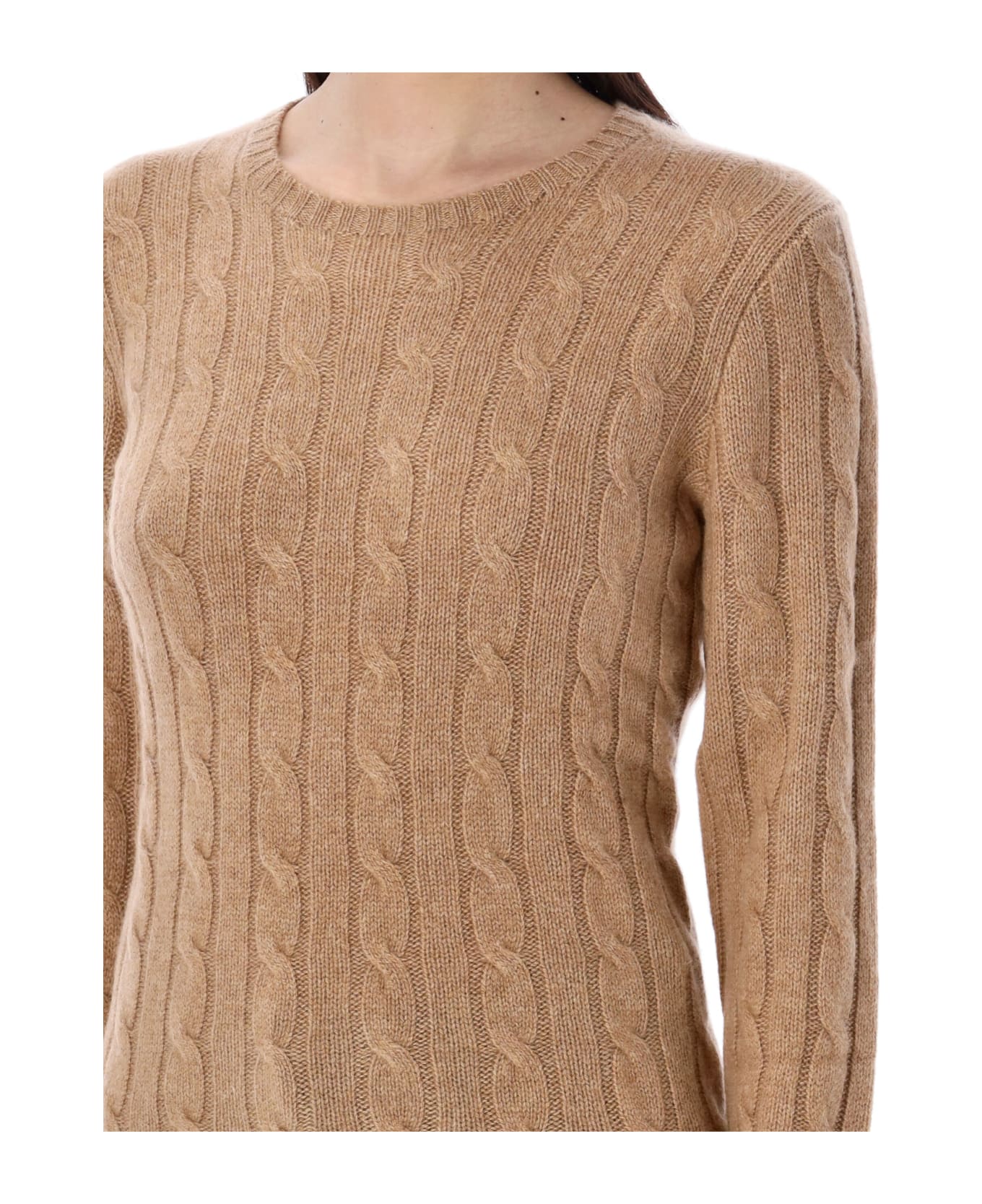 Polo Ralph Lauren Julianna Cable Knit Sweater - CAMEL ニットウェア