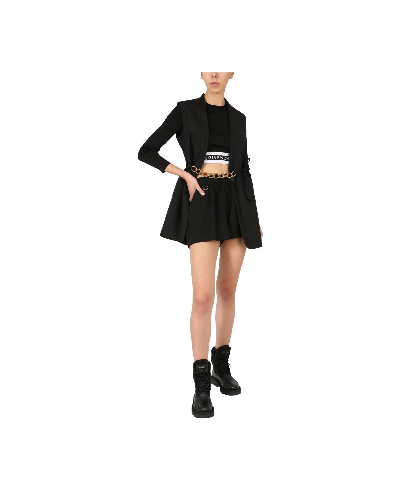 Givenchy Puffy Bermuda Shorts - BLACK