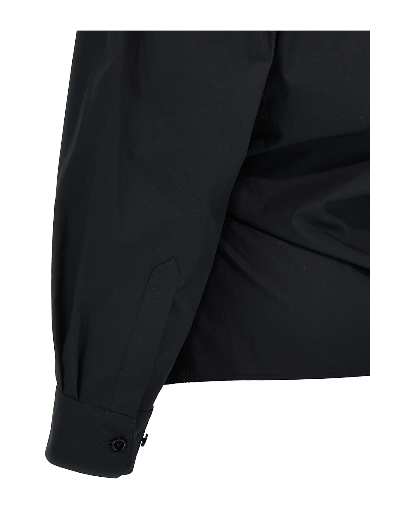Lemaire Straight Collar Twisted Shirt - Black