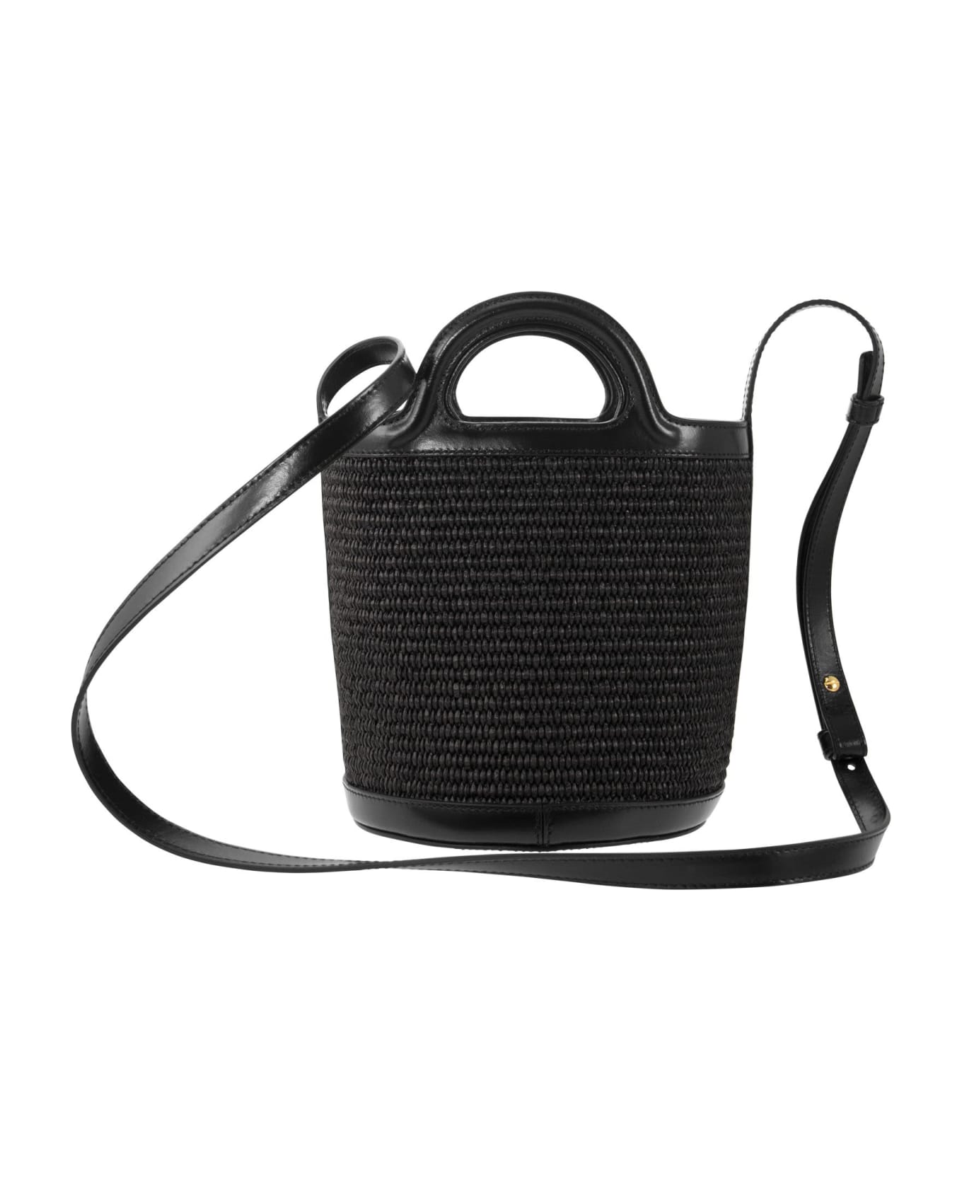 Marni Small Bucket Bag 'tropicalia' - Black