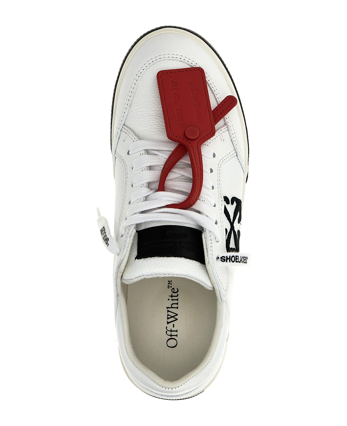 Off-White 'new Low Vulcanized' Sneakers - White/Black