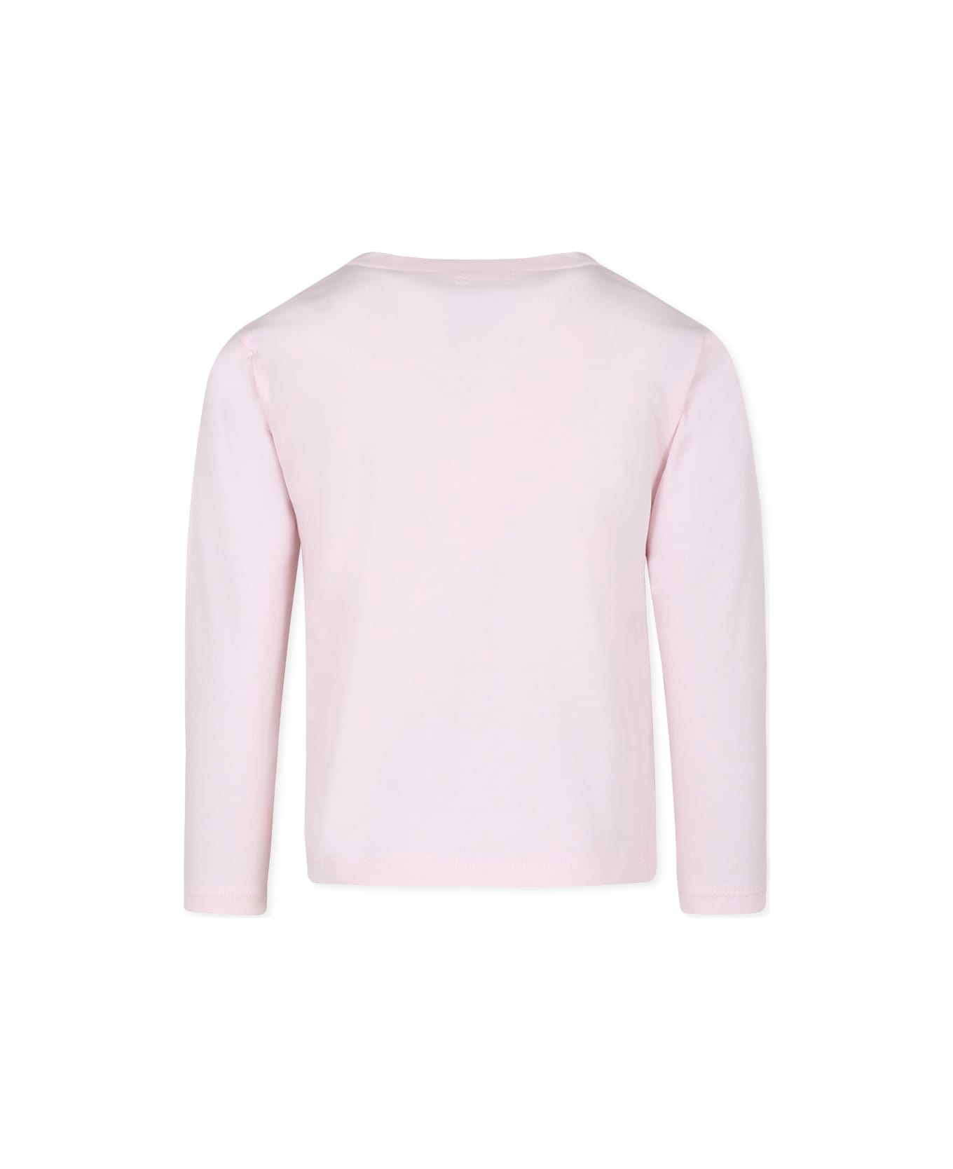 Billieblush Pink T-shirt For Girl With Cluods - Pink