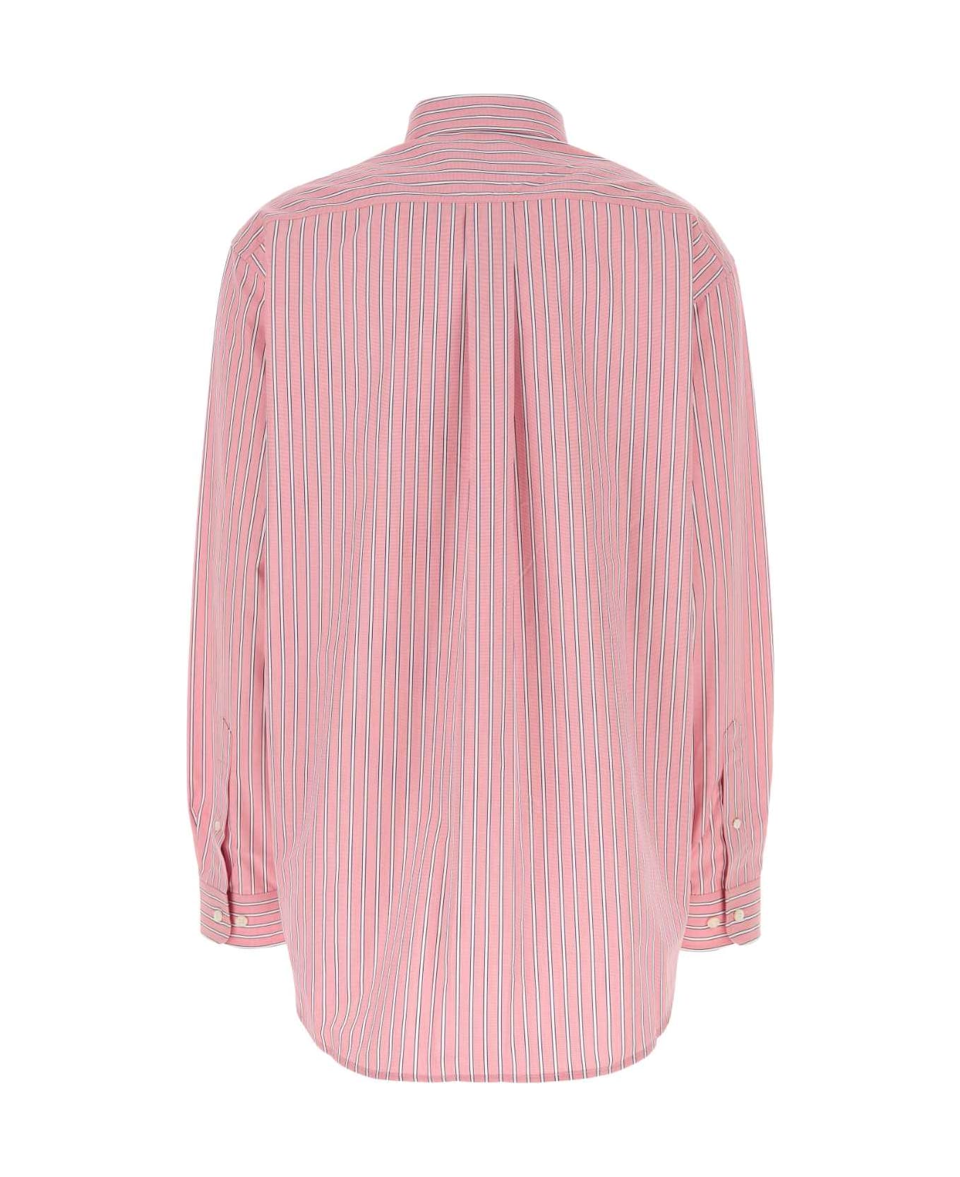 Miu Miu Embroidered Poplin Oversize Shirt - ROSA