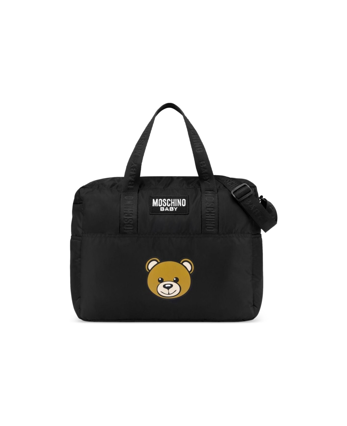 Moschino Borsa Cambio Con Logo - Black