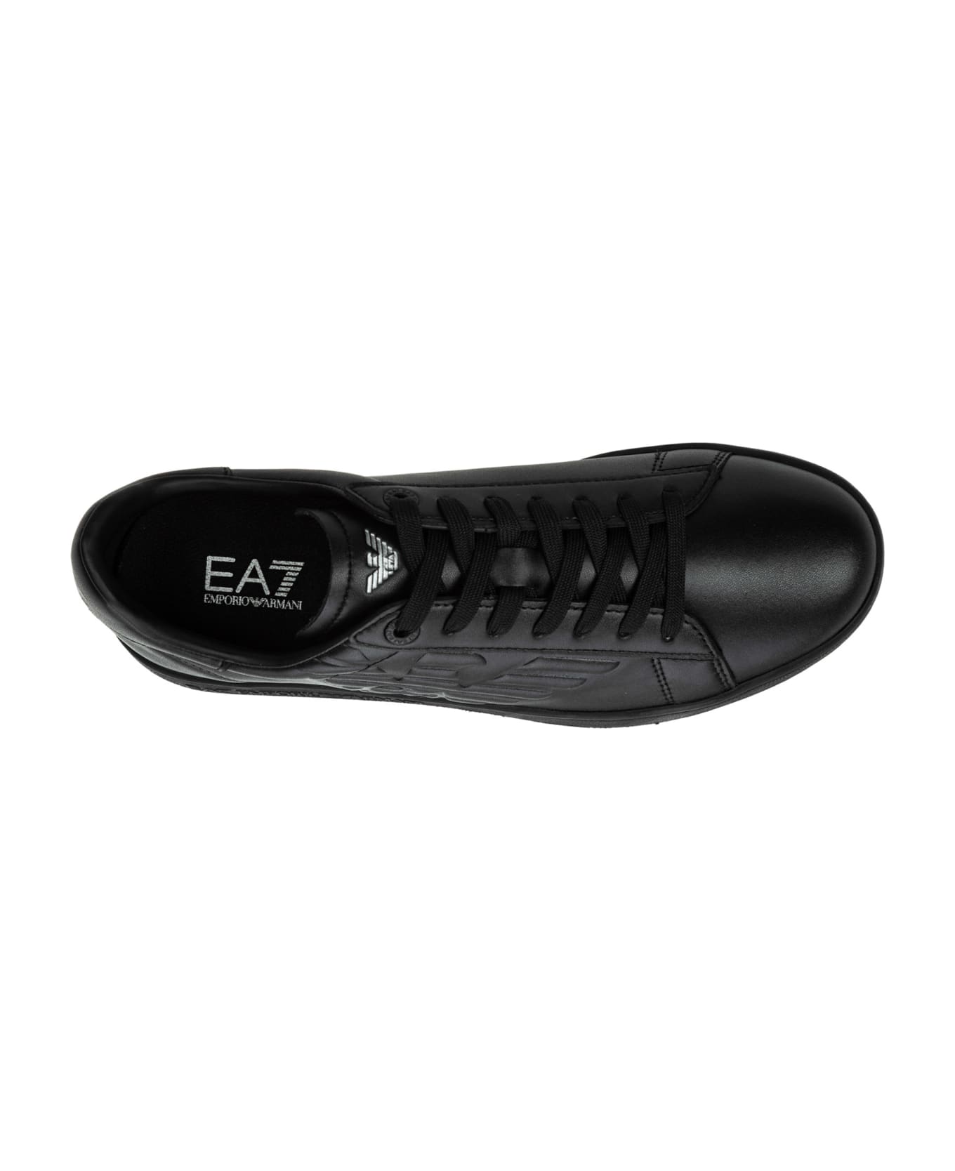 EA7 Classic New Cc Leather Sneakers - Black 1