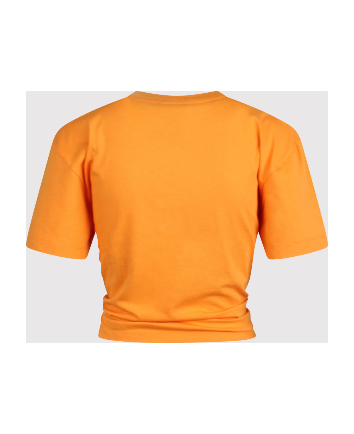 Paco Rabanne Rabanne Gathered Cotton T-shirt - Light orange Tシャツ