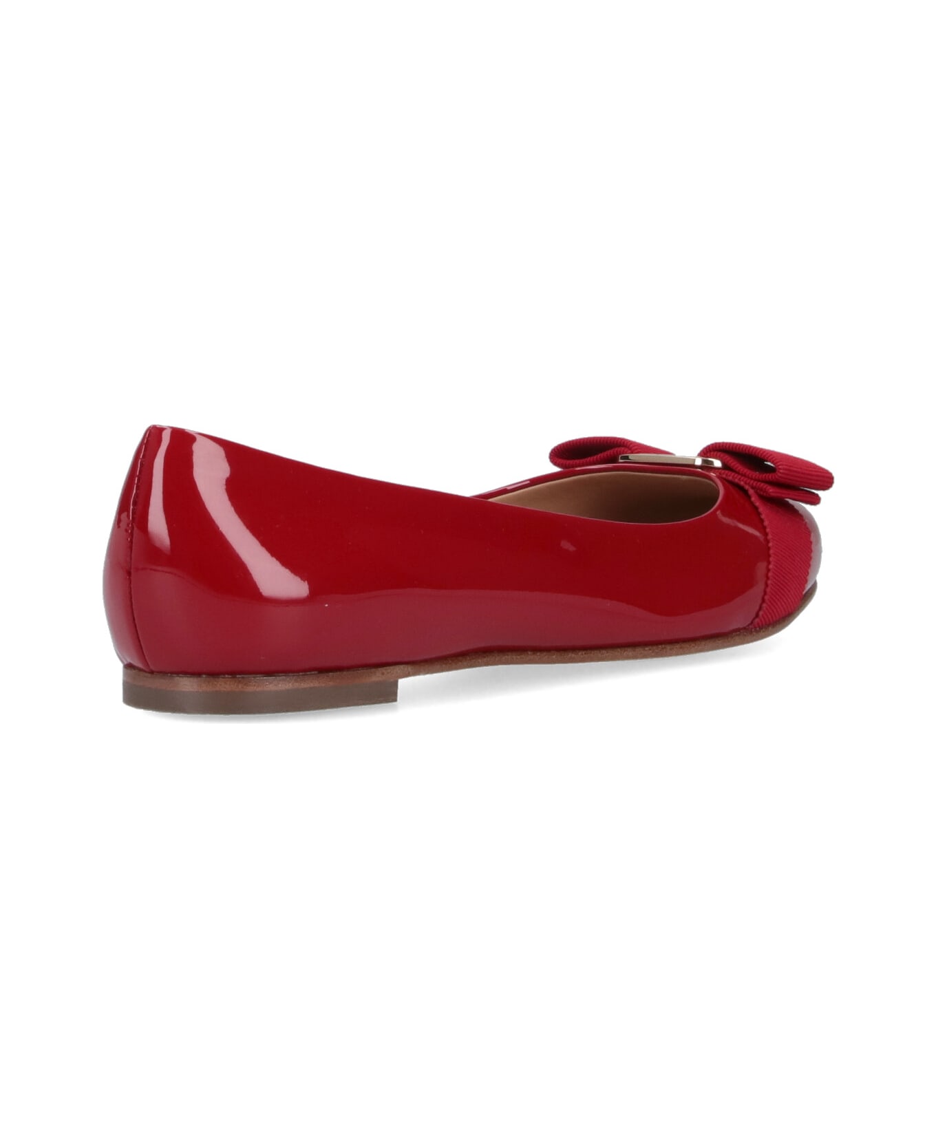 Ferragamo Varina Ballerinas - Red