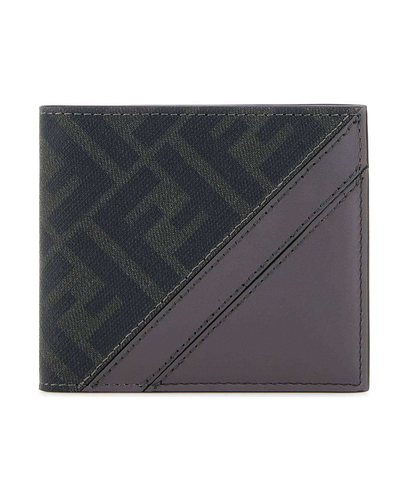 Fendi Bifold Ff Logo - GREY