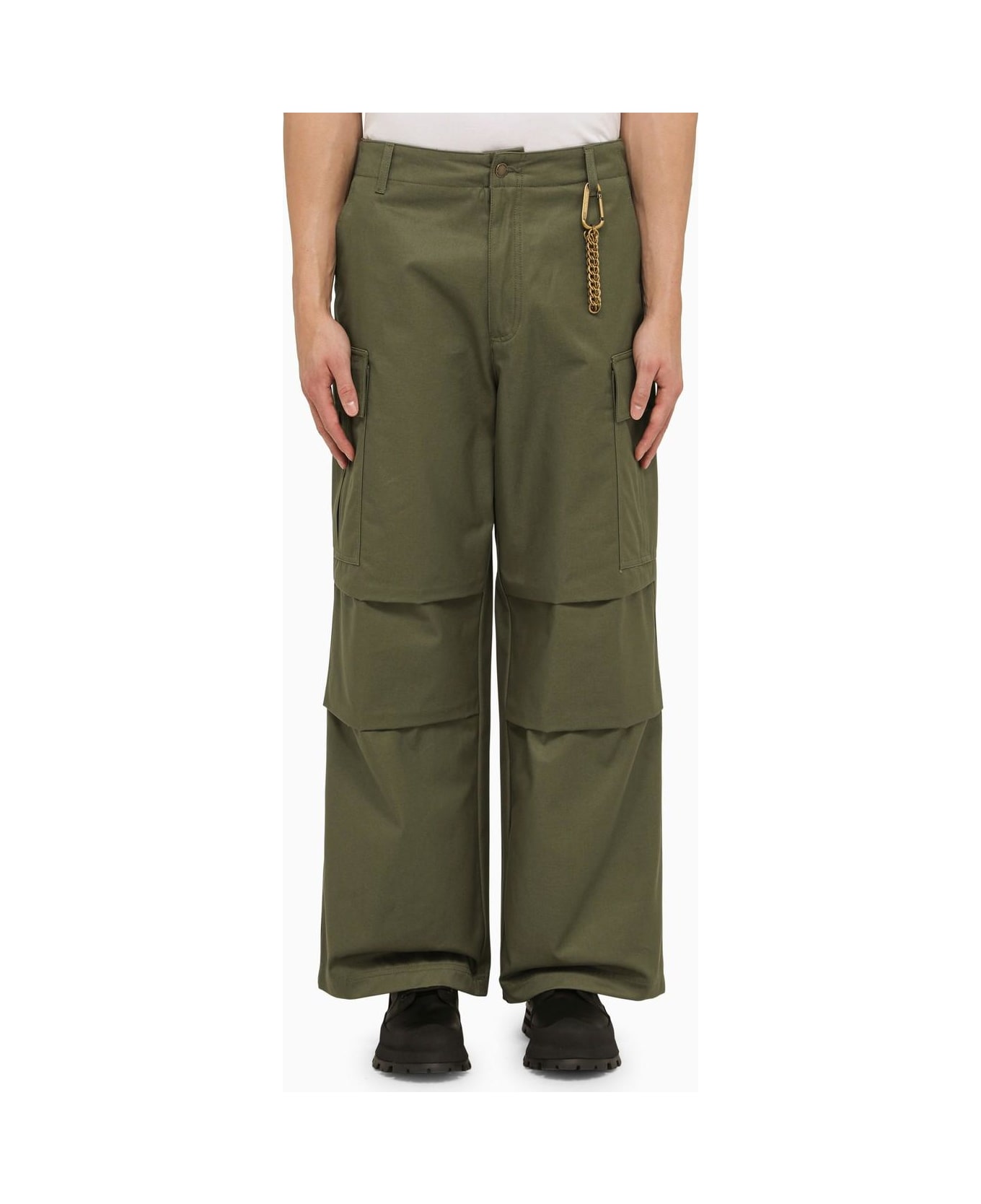 DARKPARK Military Green Vince Cargo Trousers - Green