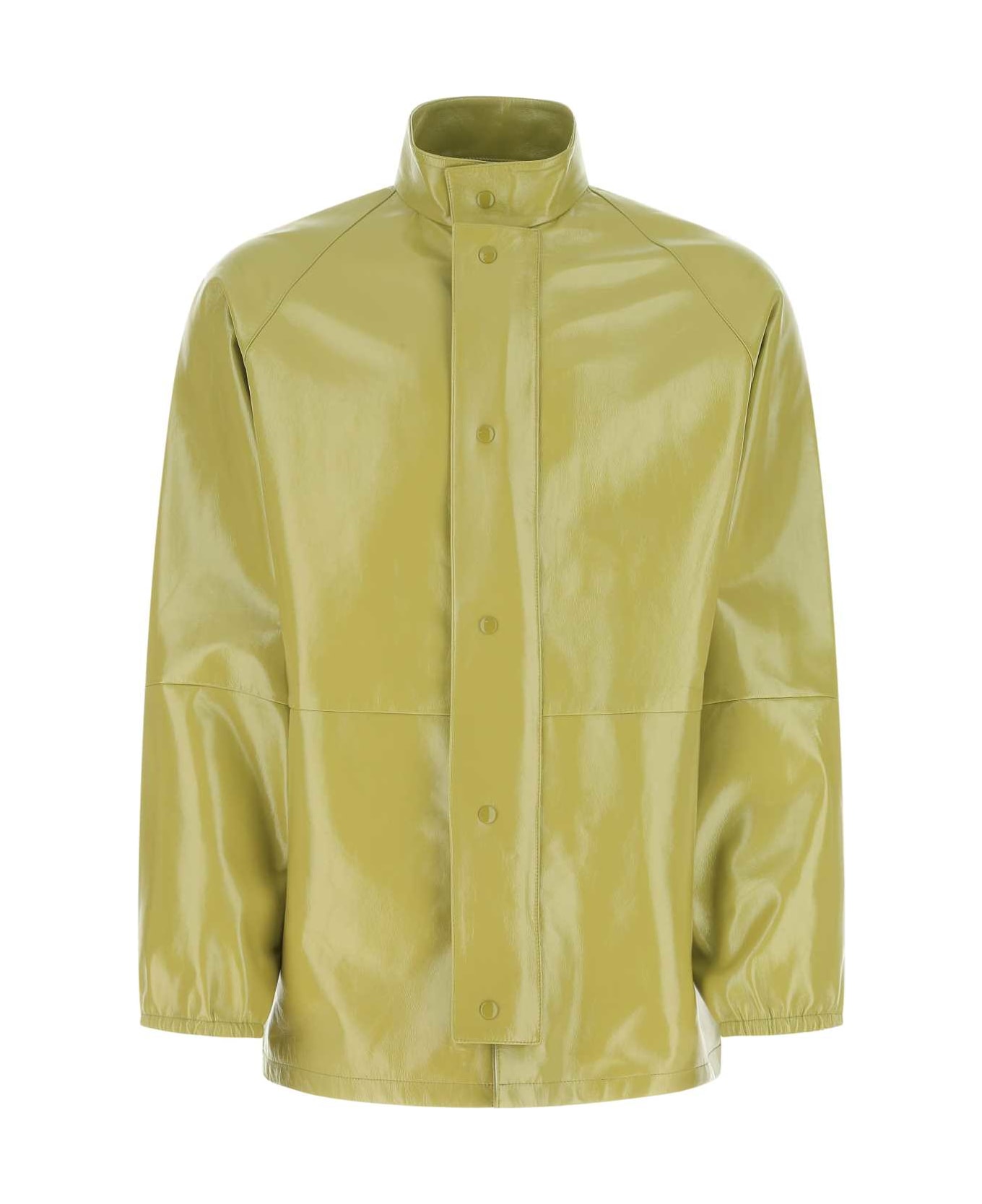 Prada Pistachio Green Nappa Leather Jacket - F0362 ジャケット