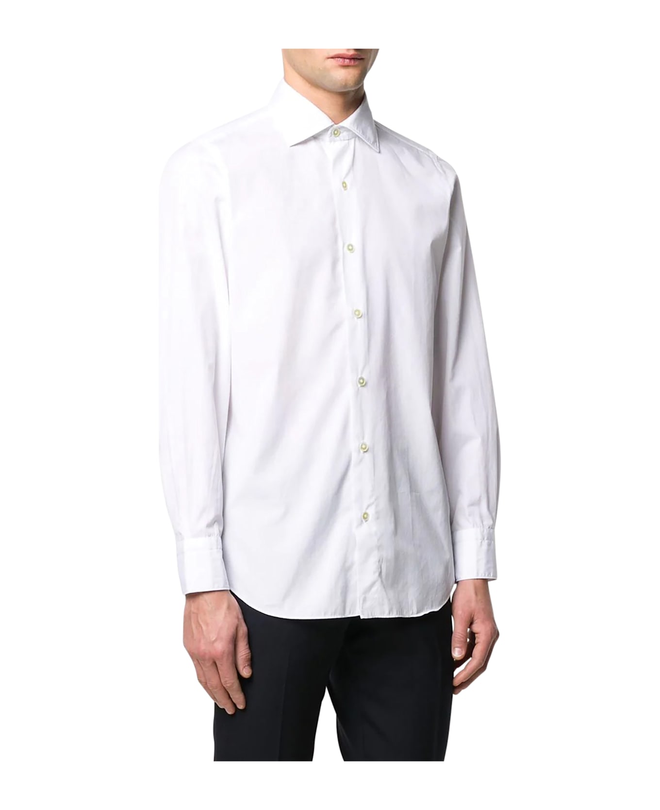 Finamore Seattle Plain Shirt - White