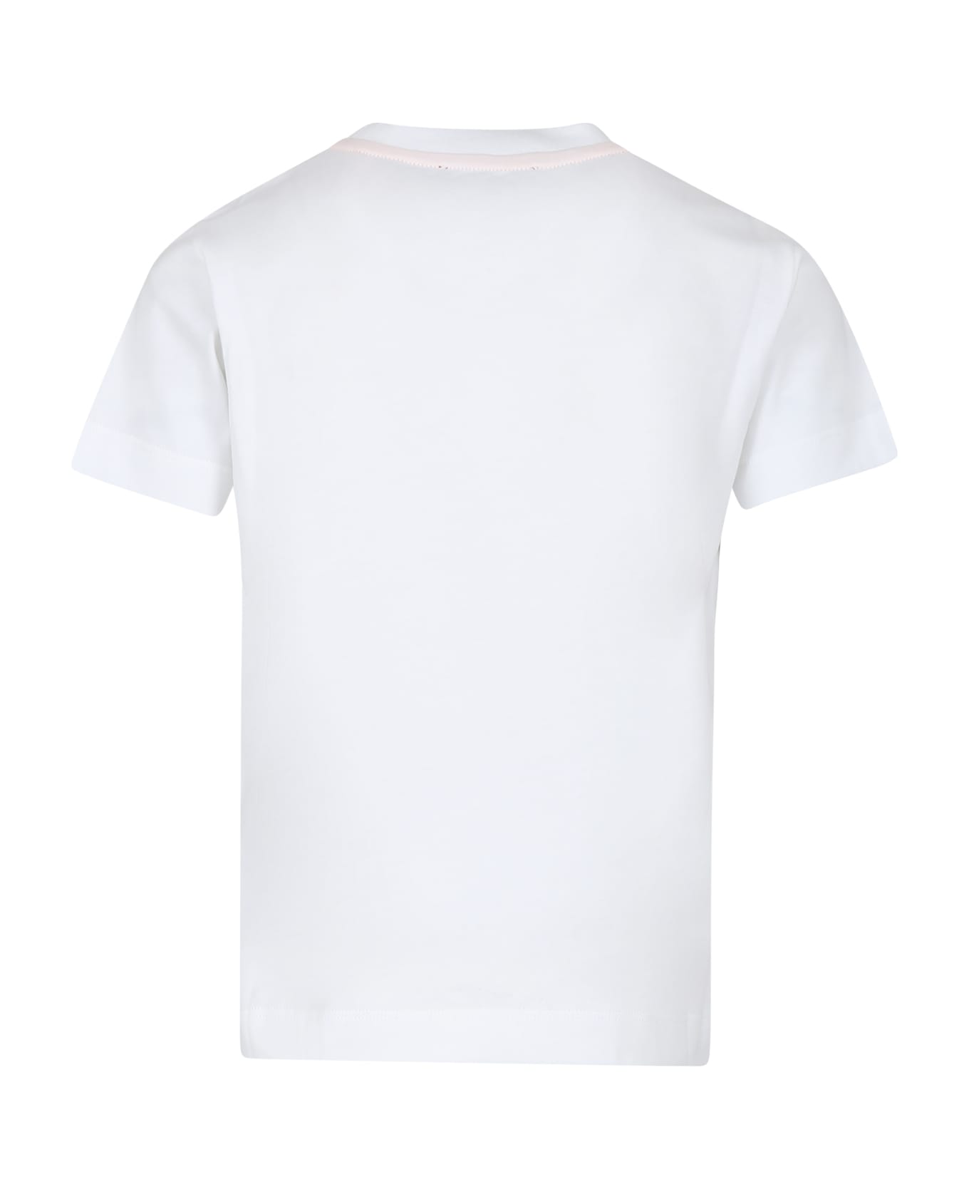 Missoni White T-shirt For Girl With Logo - White
