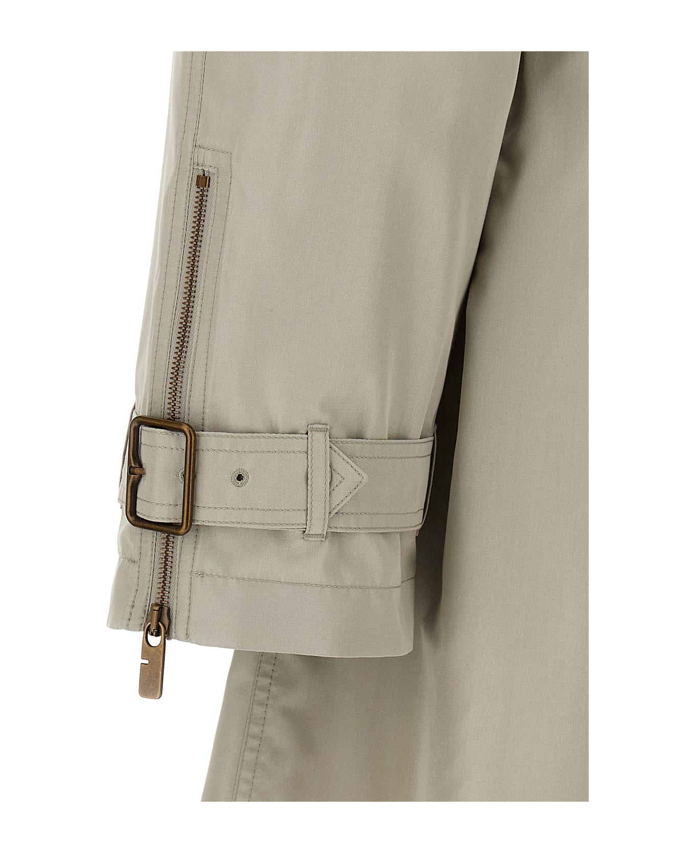 Burberry Car Coat Silk - Gray