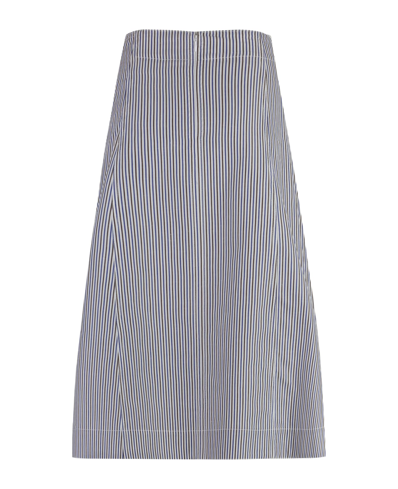 Bottega Veneta Cotton And Linen Skirt - Multicolor スカート