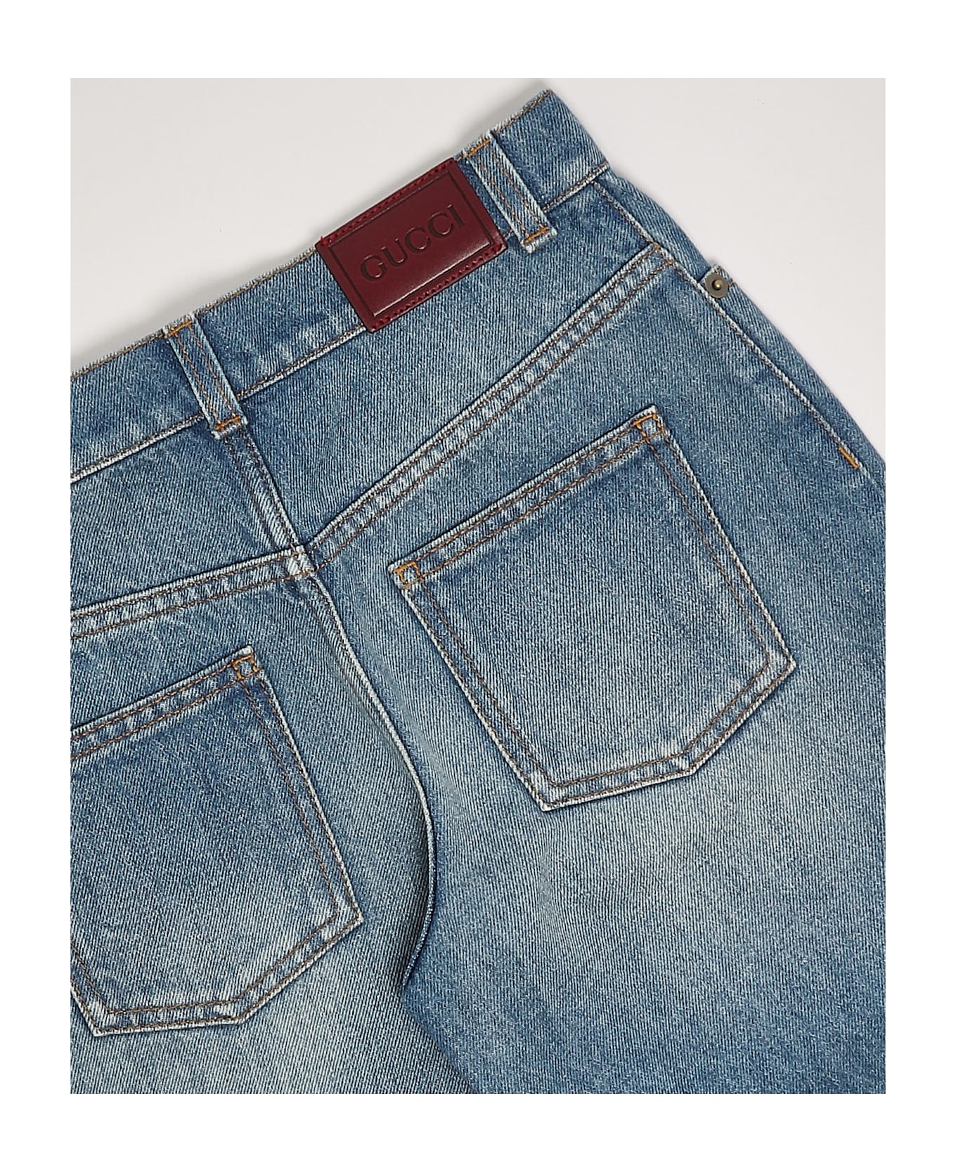 Gucci Bermuda Denim Bermuda - DENIM MEDIO
