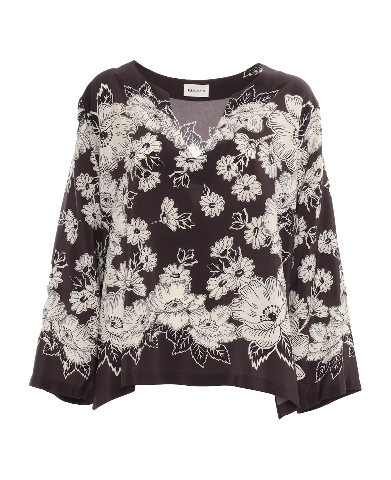 Parosh Blouse - BROWN