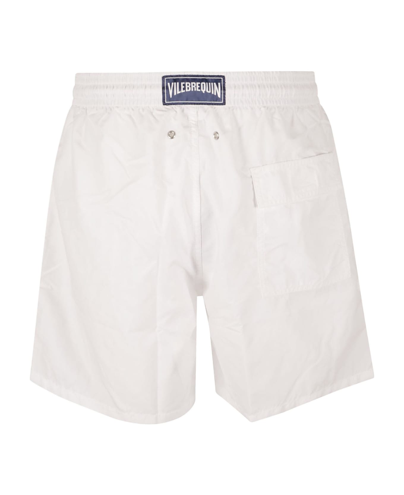 Vilebrequin Elastic Drawstring Waist Plain Shorts - White ショートパンツ