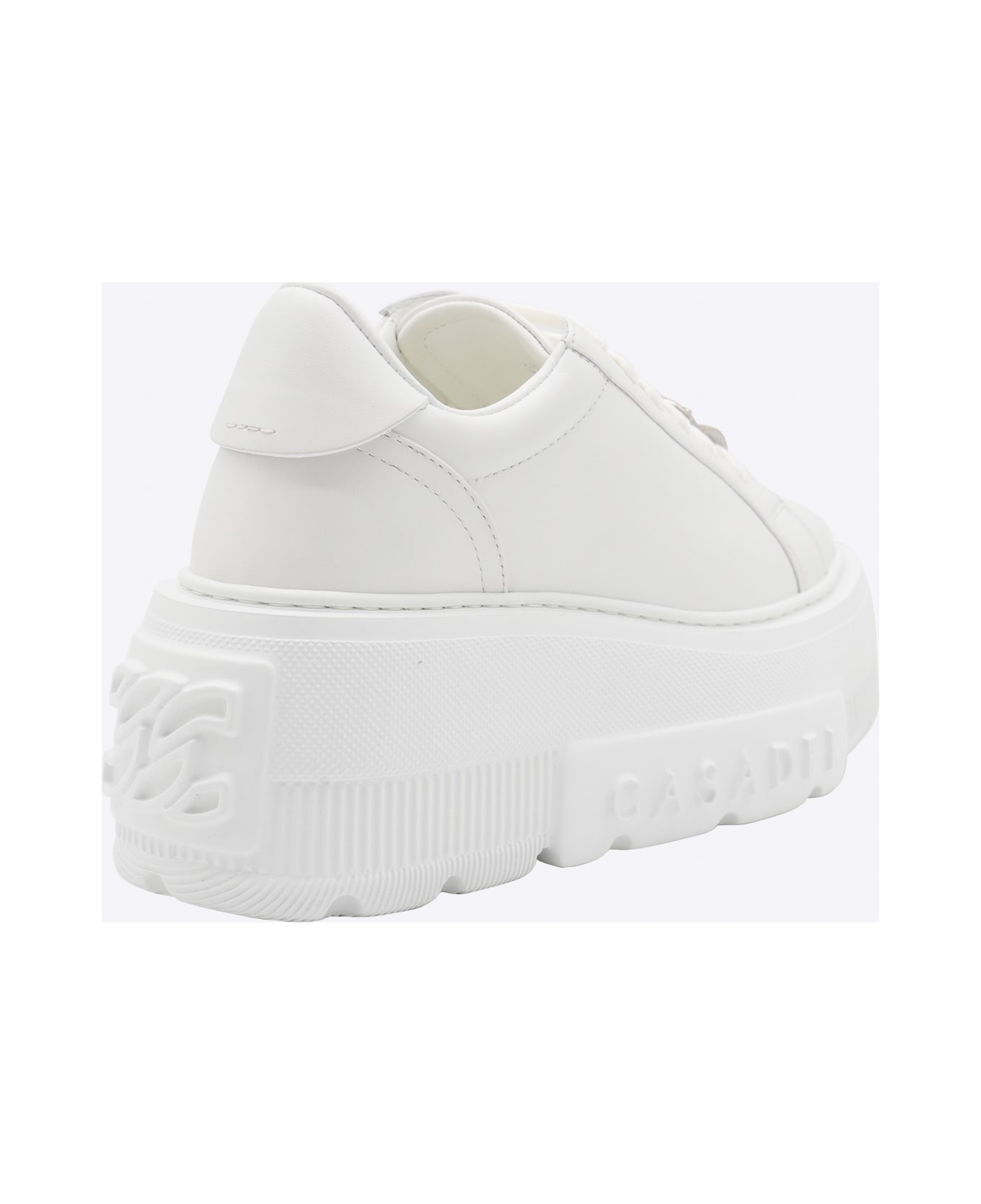 Casadei White Leather Sneakers - White