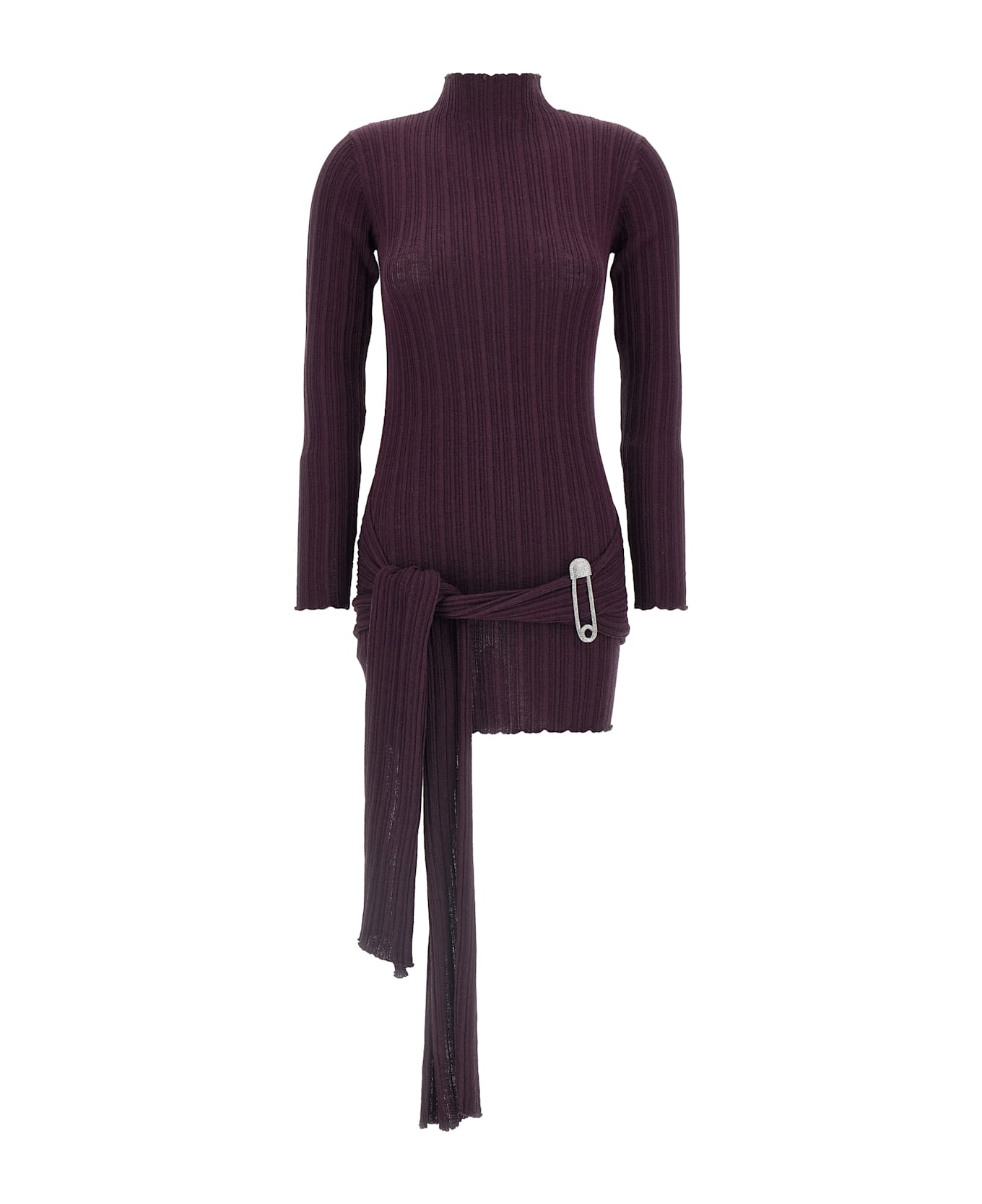 Giuseppe di Morabito Jewel Brooch Dress - Purple