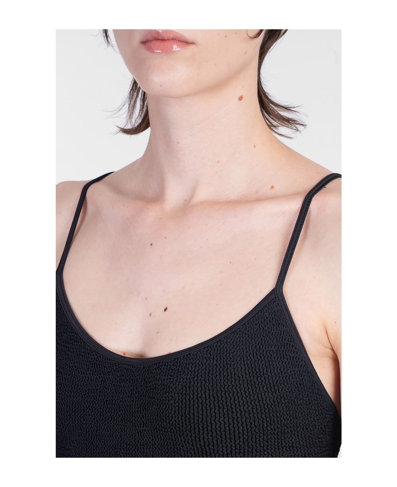 Hunza G Pamela Swim Beachwear In Black Polyamide - black