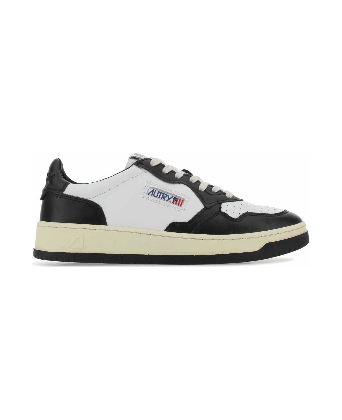 Autry Two-tone Leather Medalist Sneakers - WB01