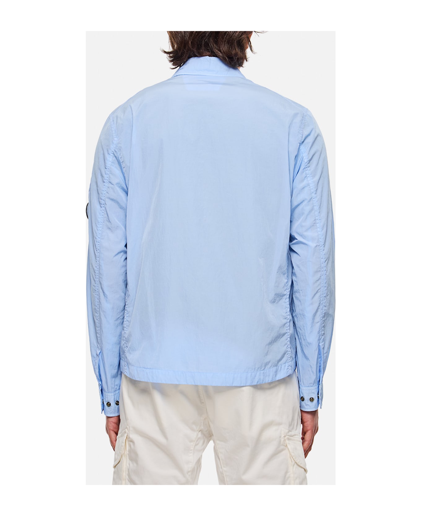 C.P. Company Chrome-r Full Zip Overshirt - Clear Blue