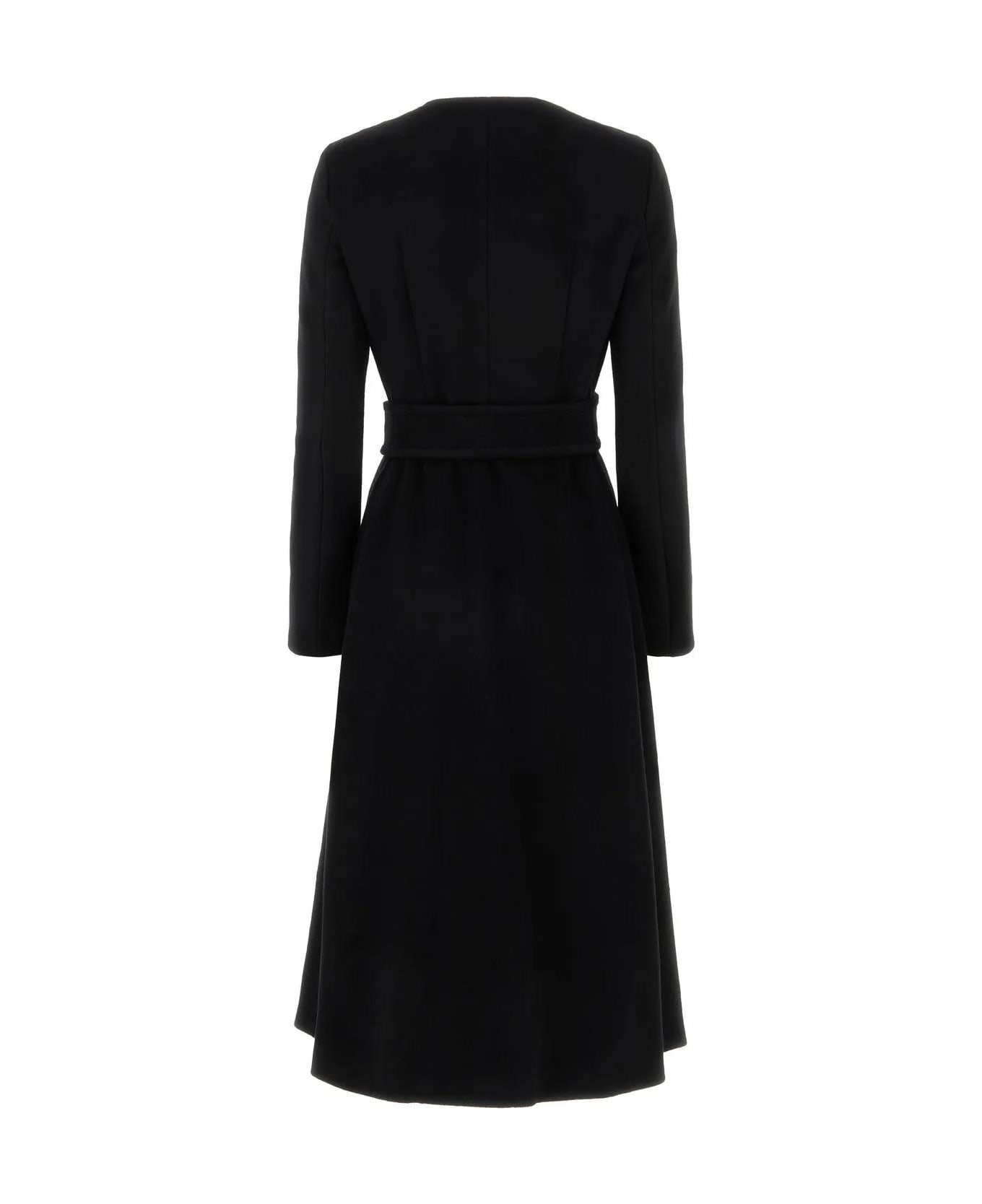 Max Mara Studio Black Wool Navigli Coat | italist