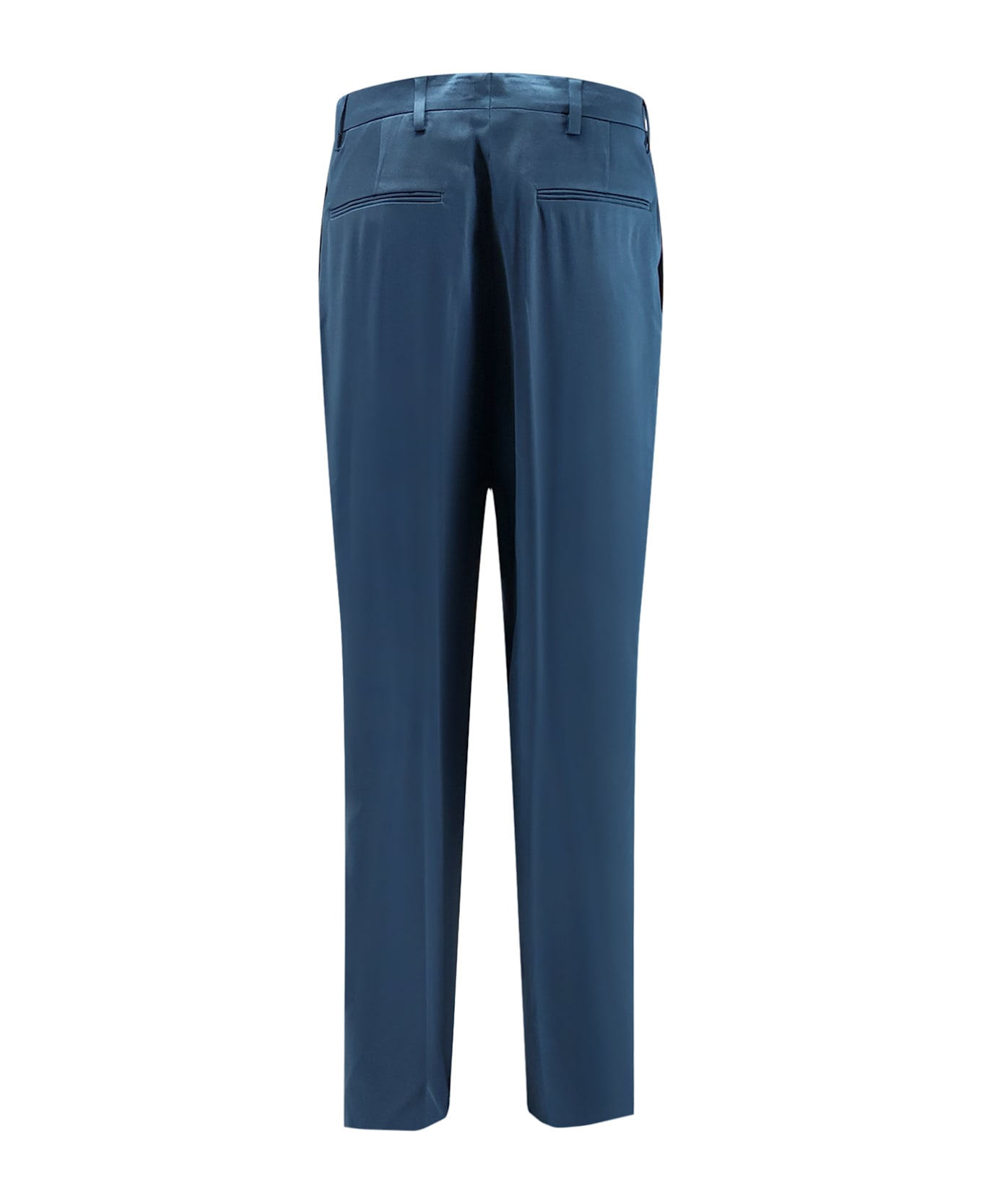 Dries Van Noten Portias Satin Trousers - PETROL