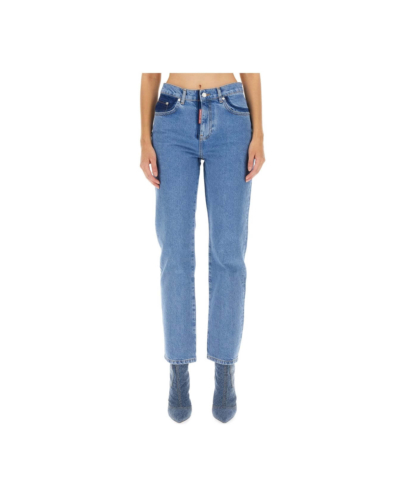 M05CH1N0 Jeans Five Pocket Jeans - BLUE