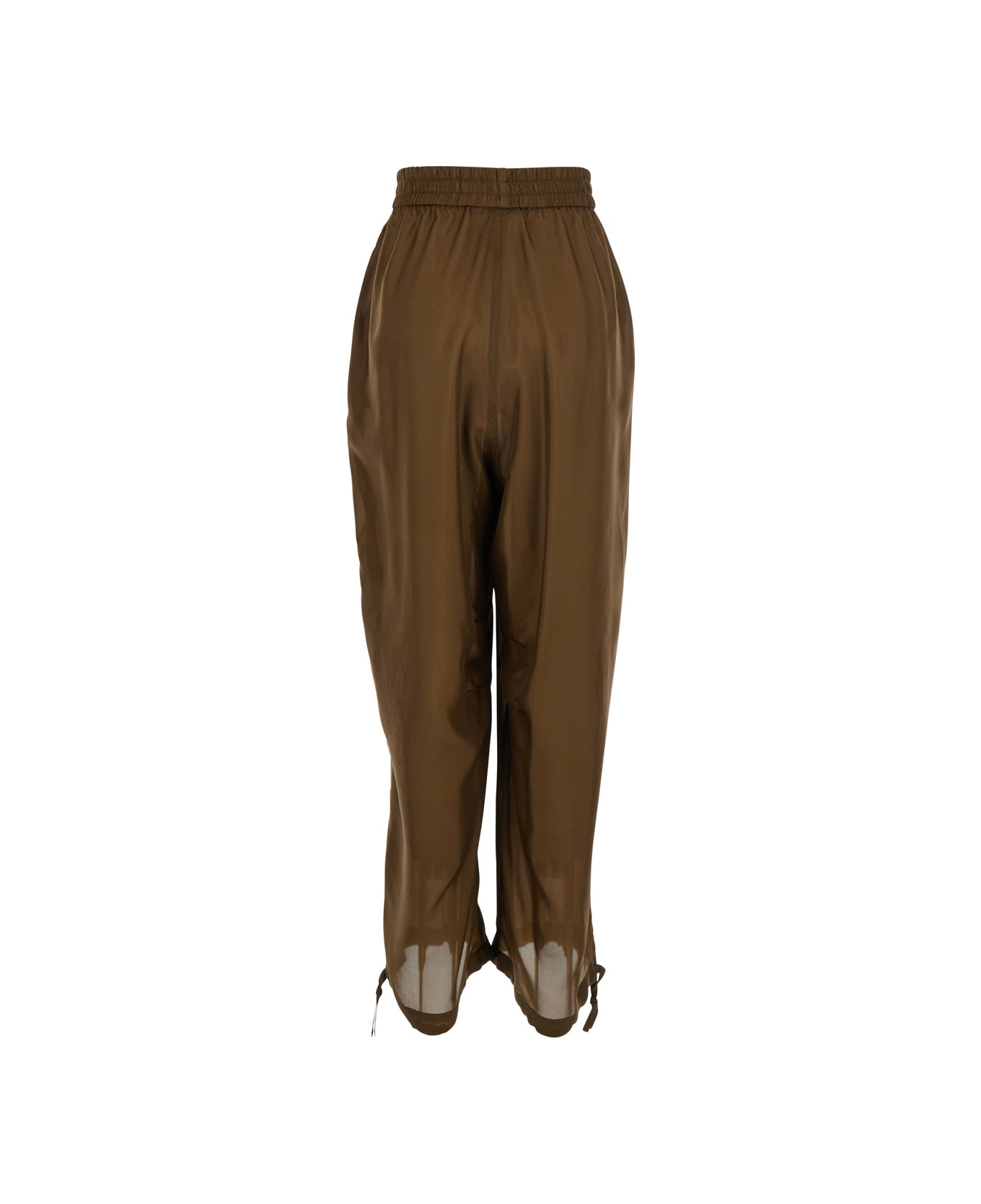 Philosophy di Lorenzo Serafini Silk Trousers - Brown ボトムス