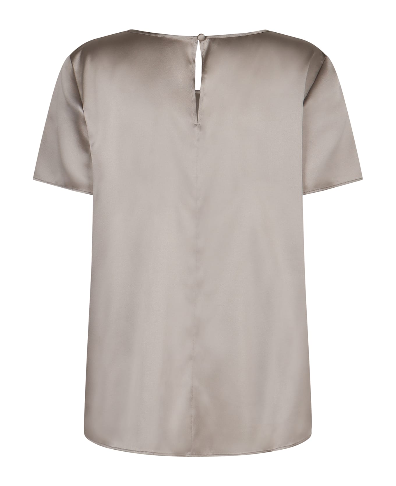 Emporio Armani Silk Satin T-shirt - grey