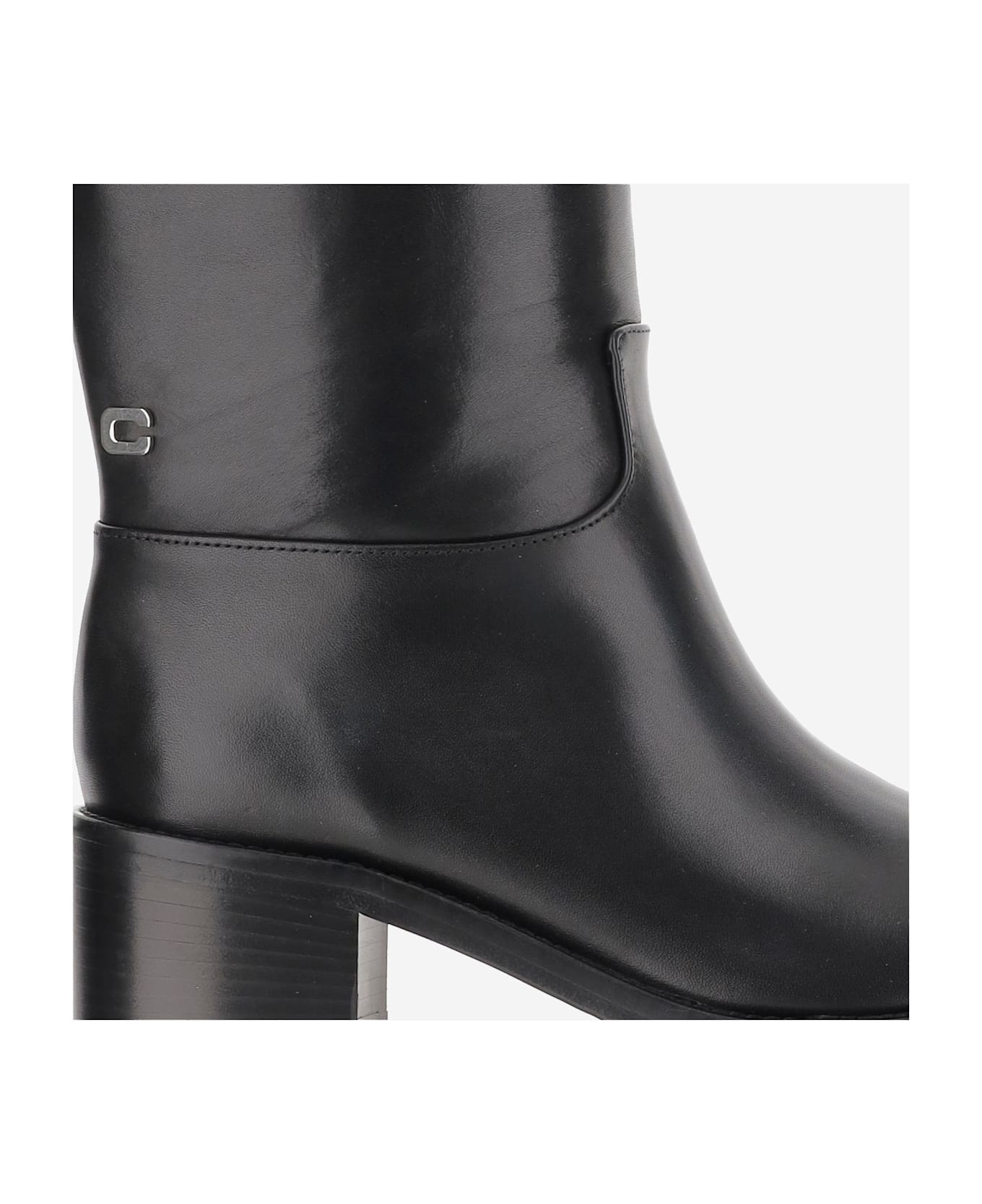 Carel Brighton Leather Boots - Black