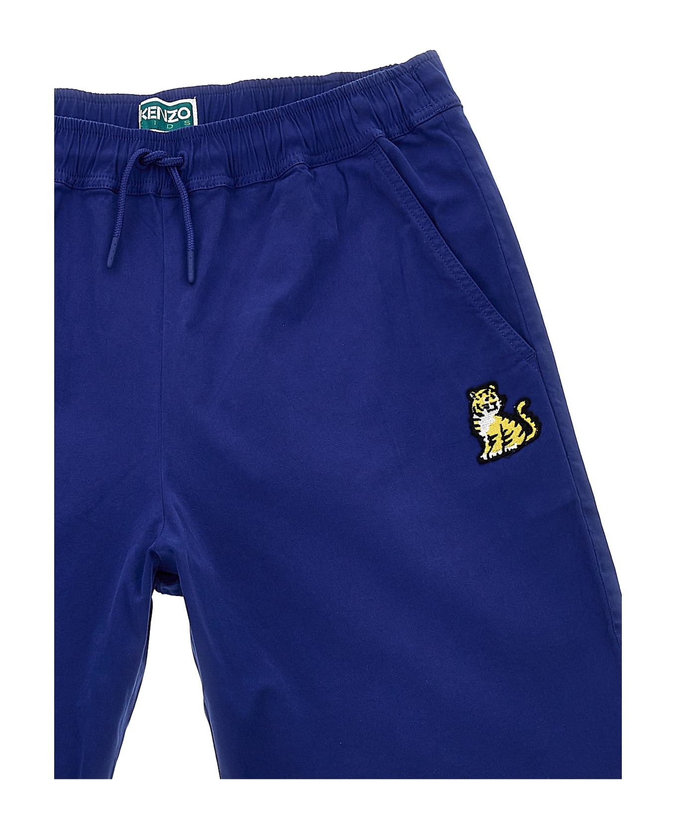Kenzo Kids Embroidered Bermuda Shorts - Blue