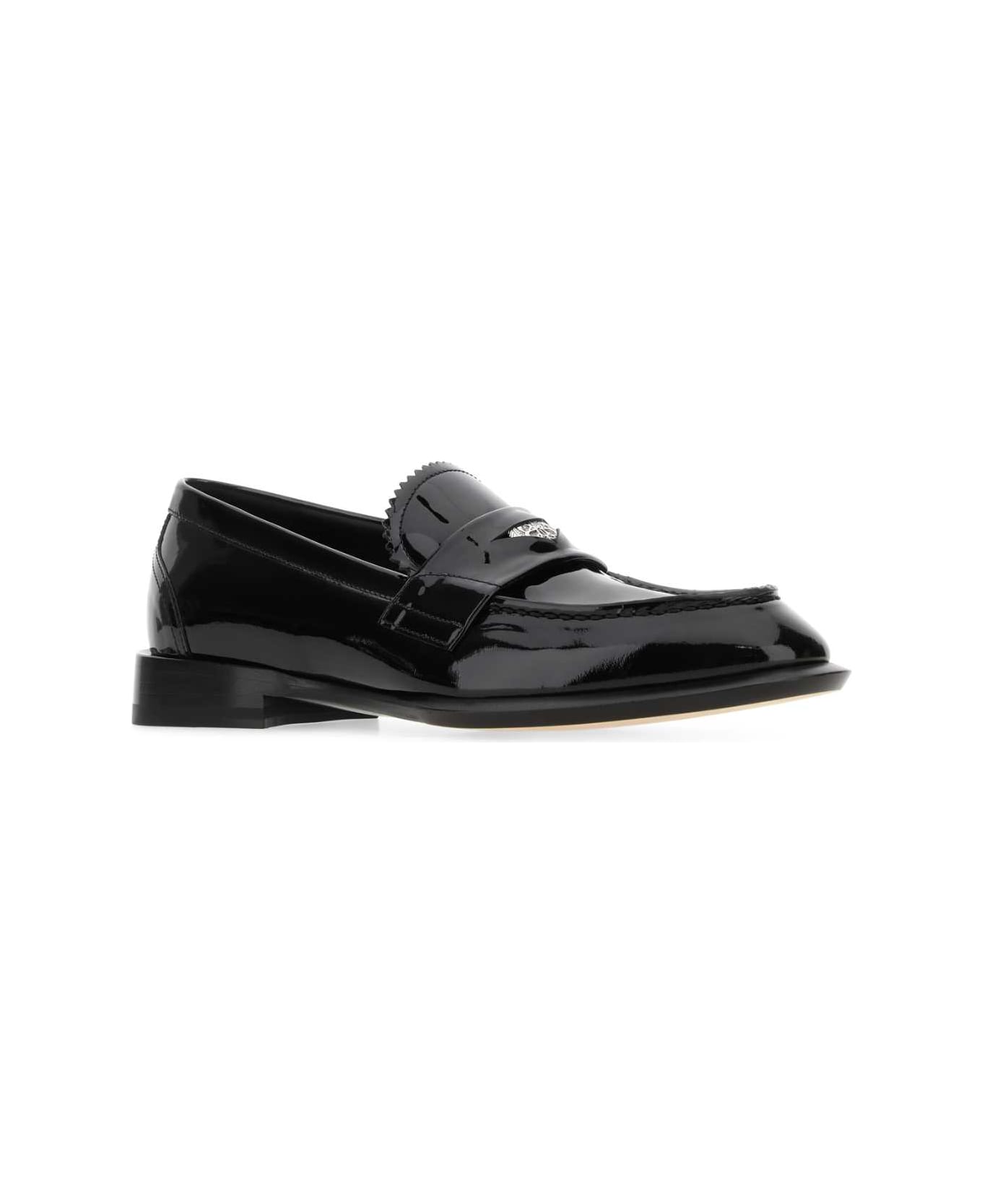 Alexander McQueen Black Leather Loafers - 1081