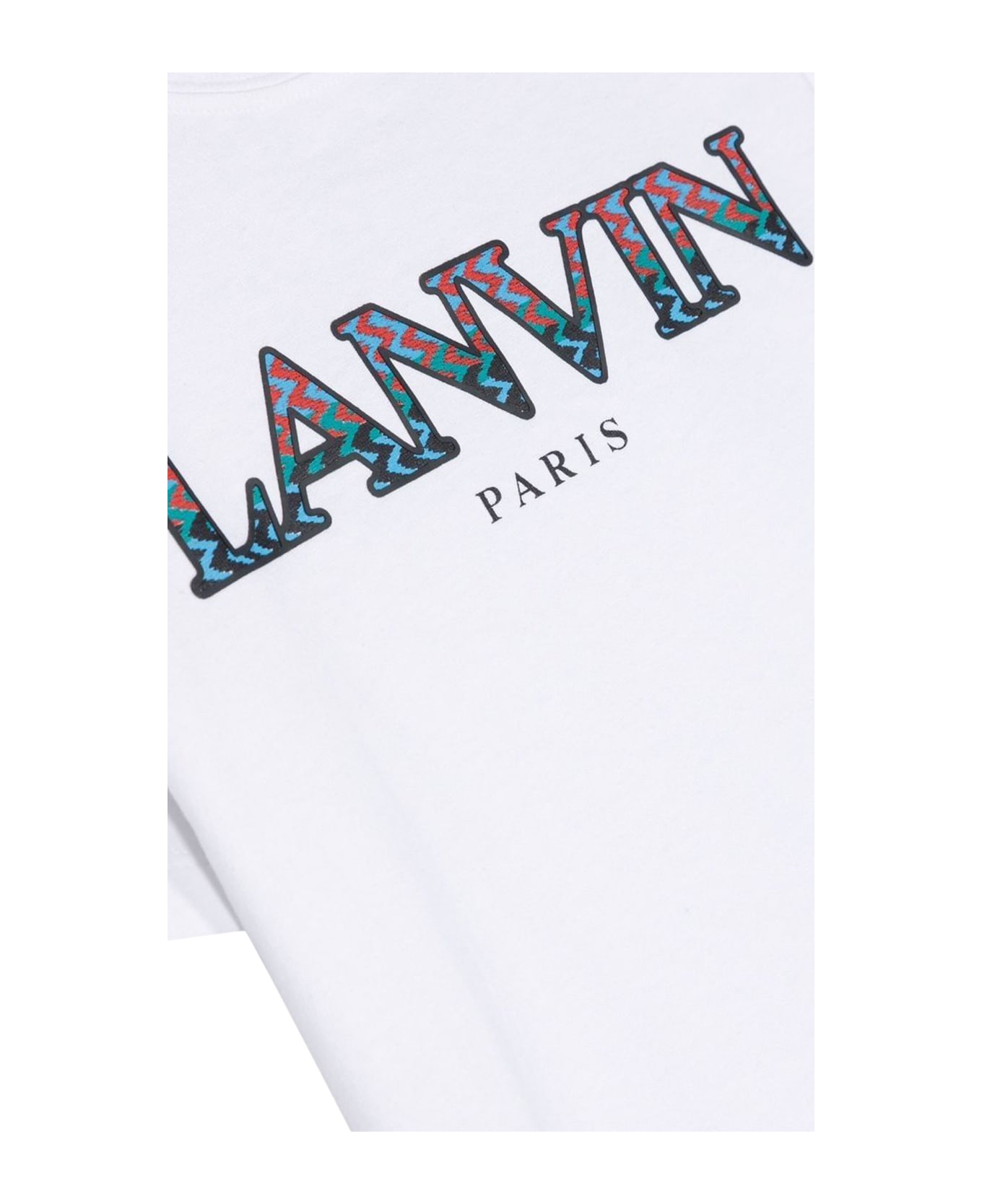 Lanvin Two-tone Mc Logo T-shirt - BIANCO