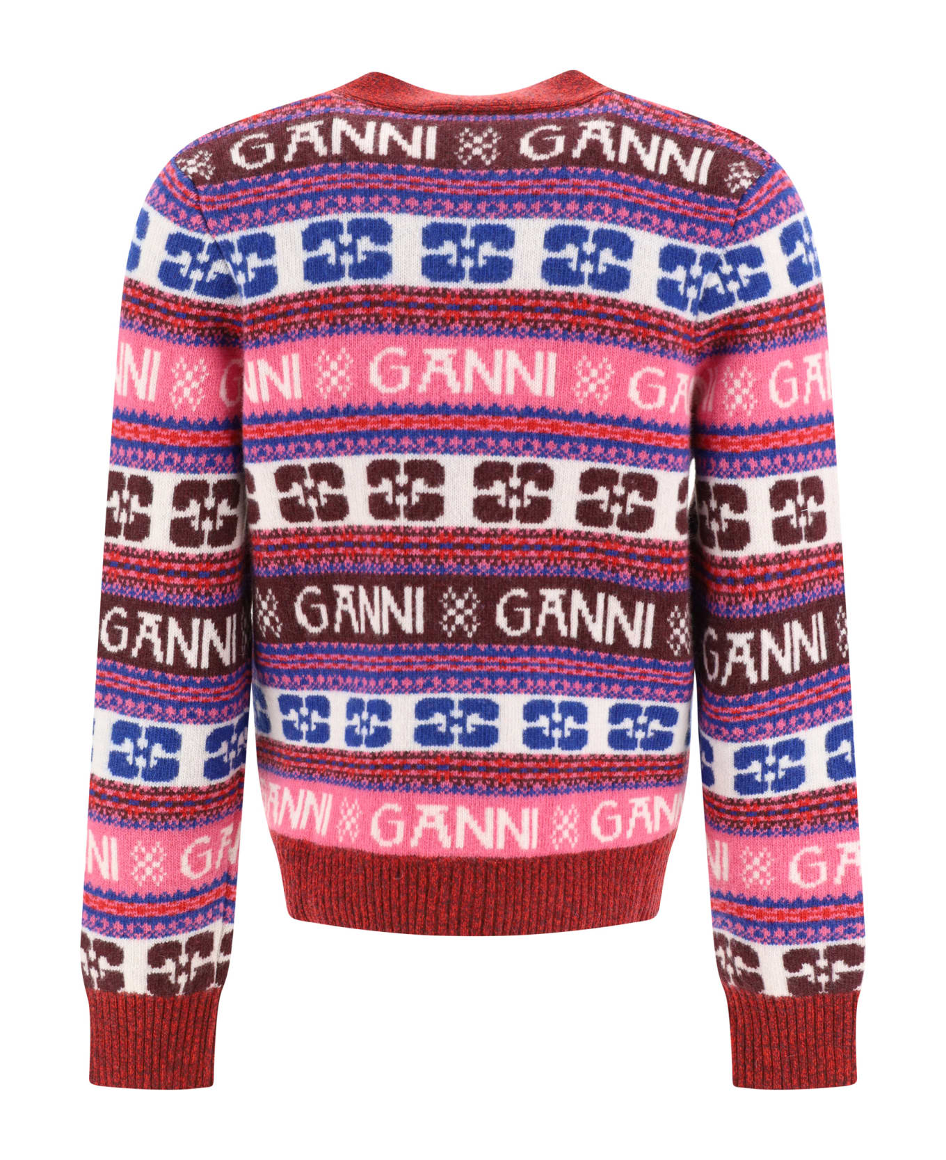 Ganni Cardigan - Multicolour