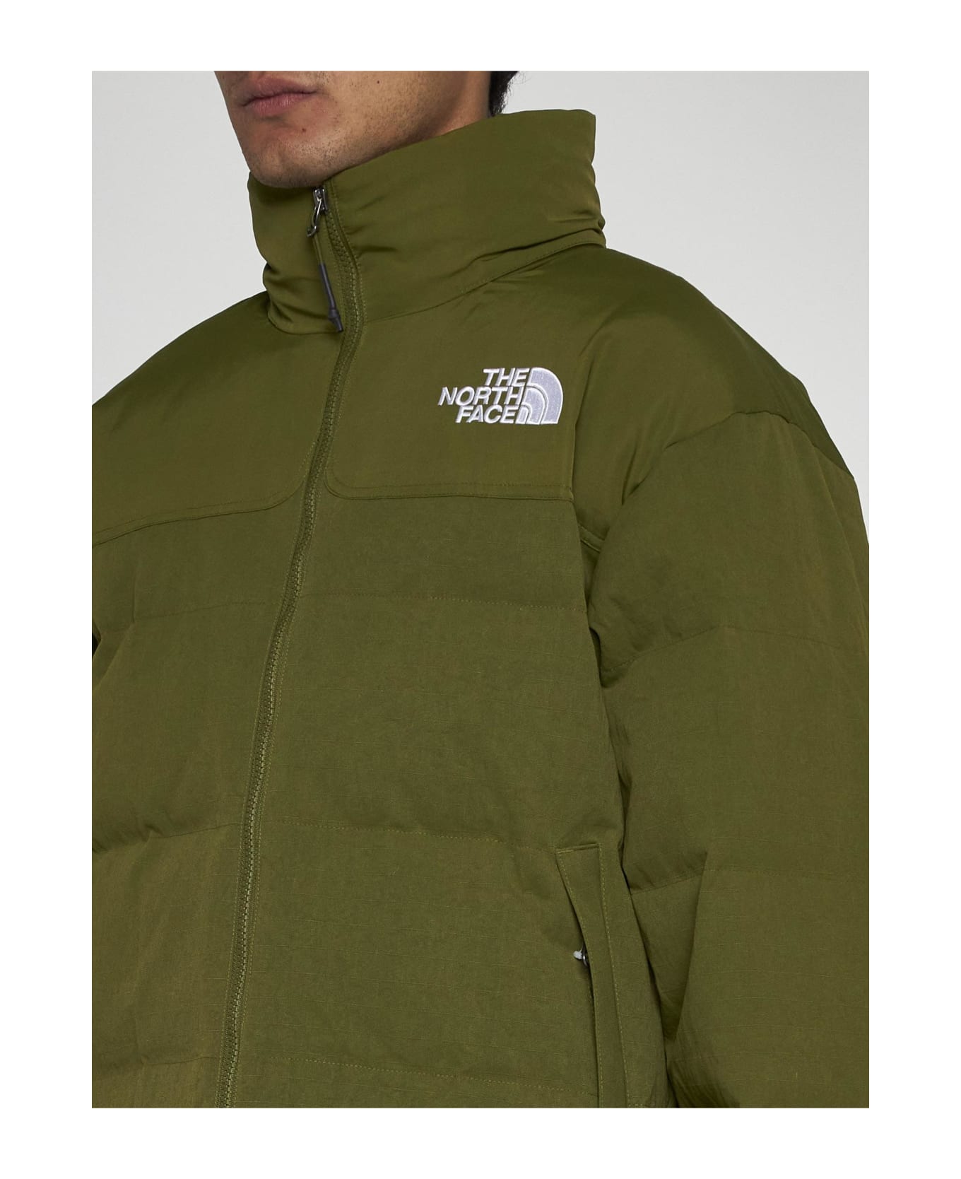 The North Face M 92 Quilted Ripstop Down Jacket - GREEN