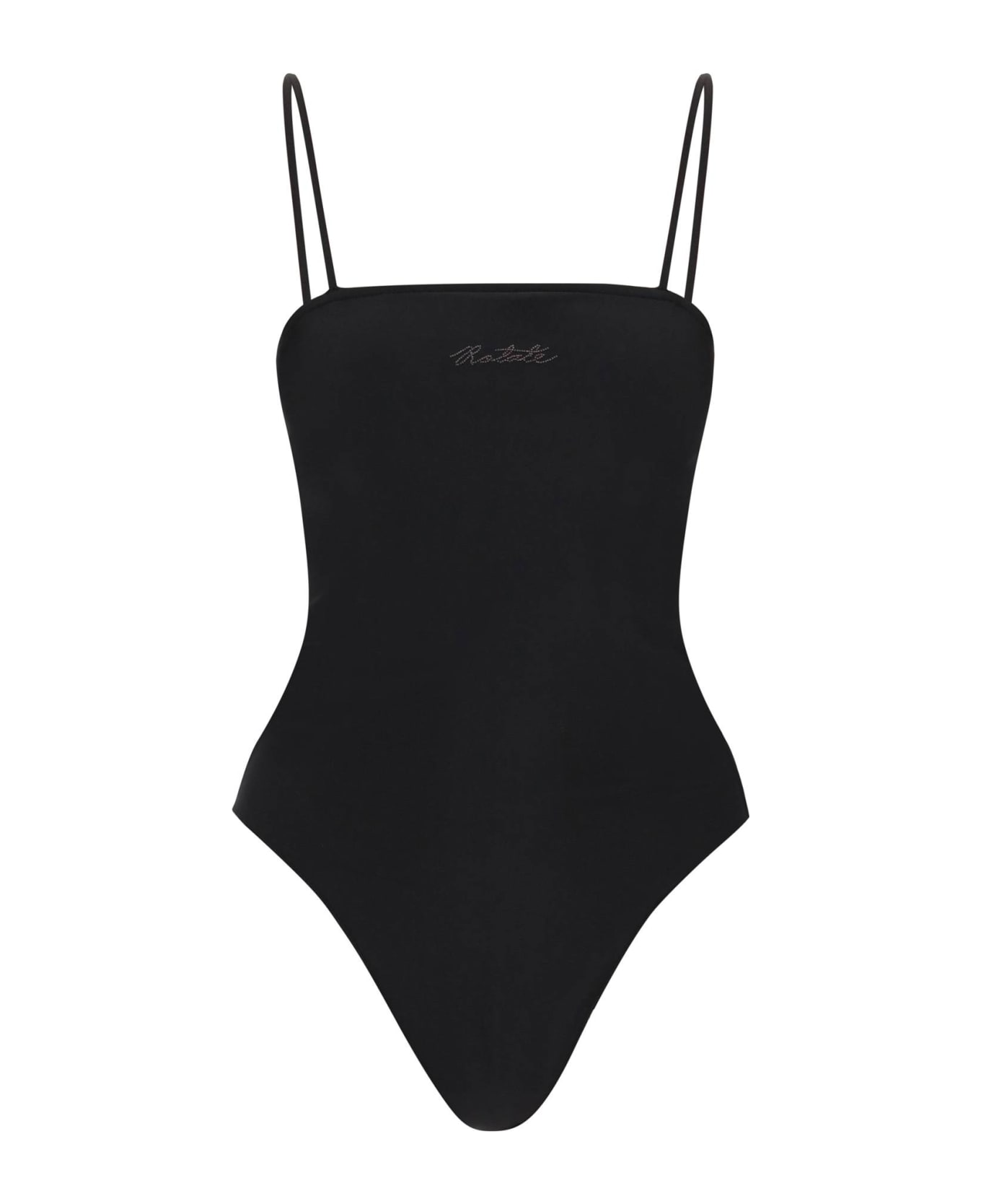 Rotate by Birger Christensen Thin Strap Jersey Bodysuit - BLACK (Black)