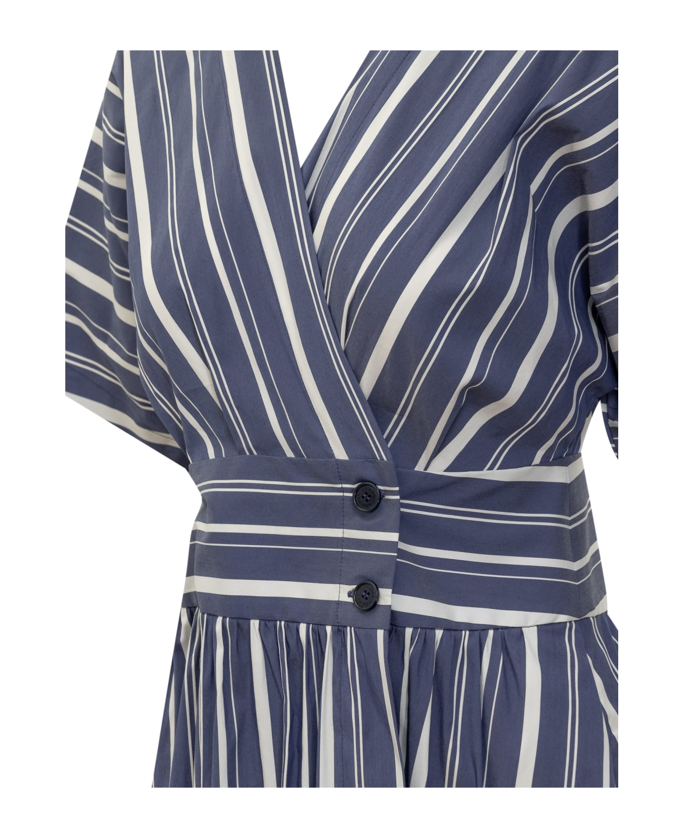 Woolrich Dress With Striped Pattern - TWILIGHT BLUE STRIPE
