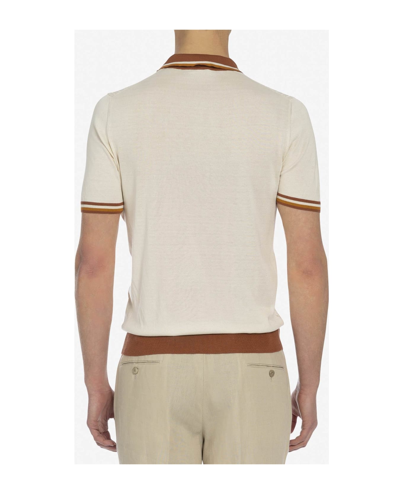 Larusmiani 'pierrot' Polo Polo Shirt - Brown