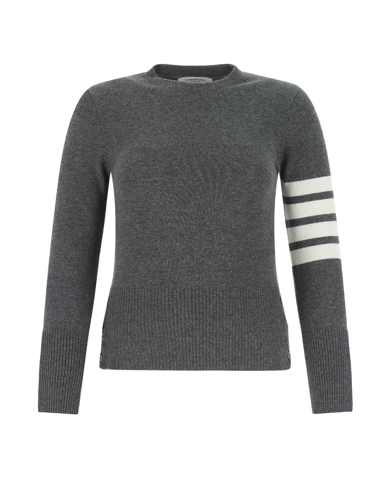 Thom Browne Dark Grey Wool Sweater - 035