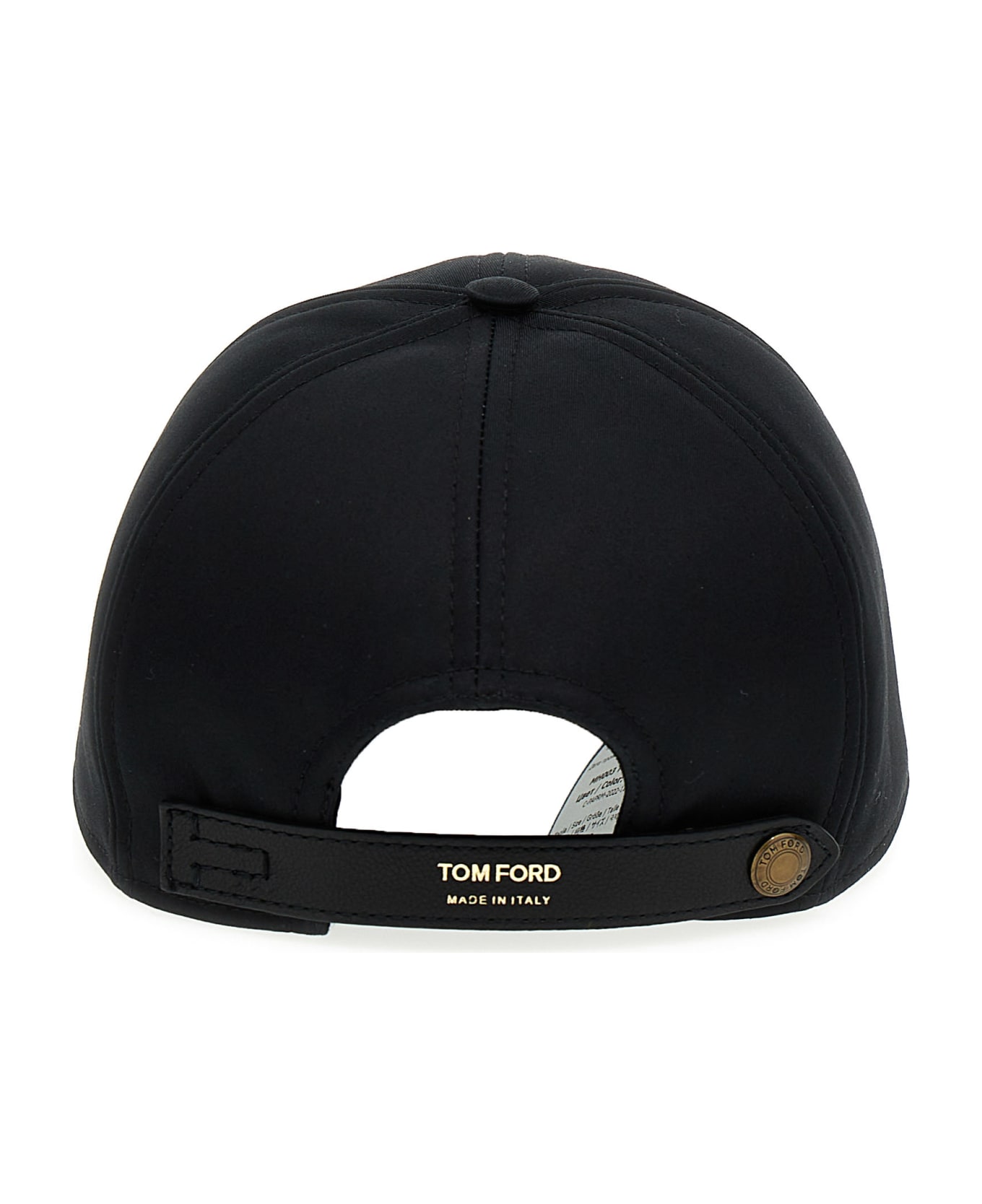 Tom Ford Logo Embroidery Cap - Black  