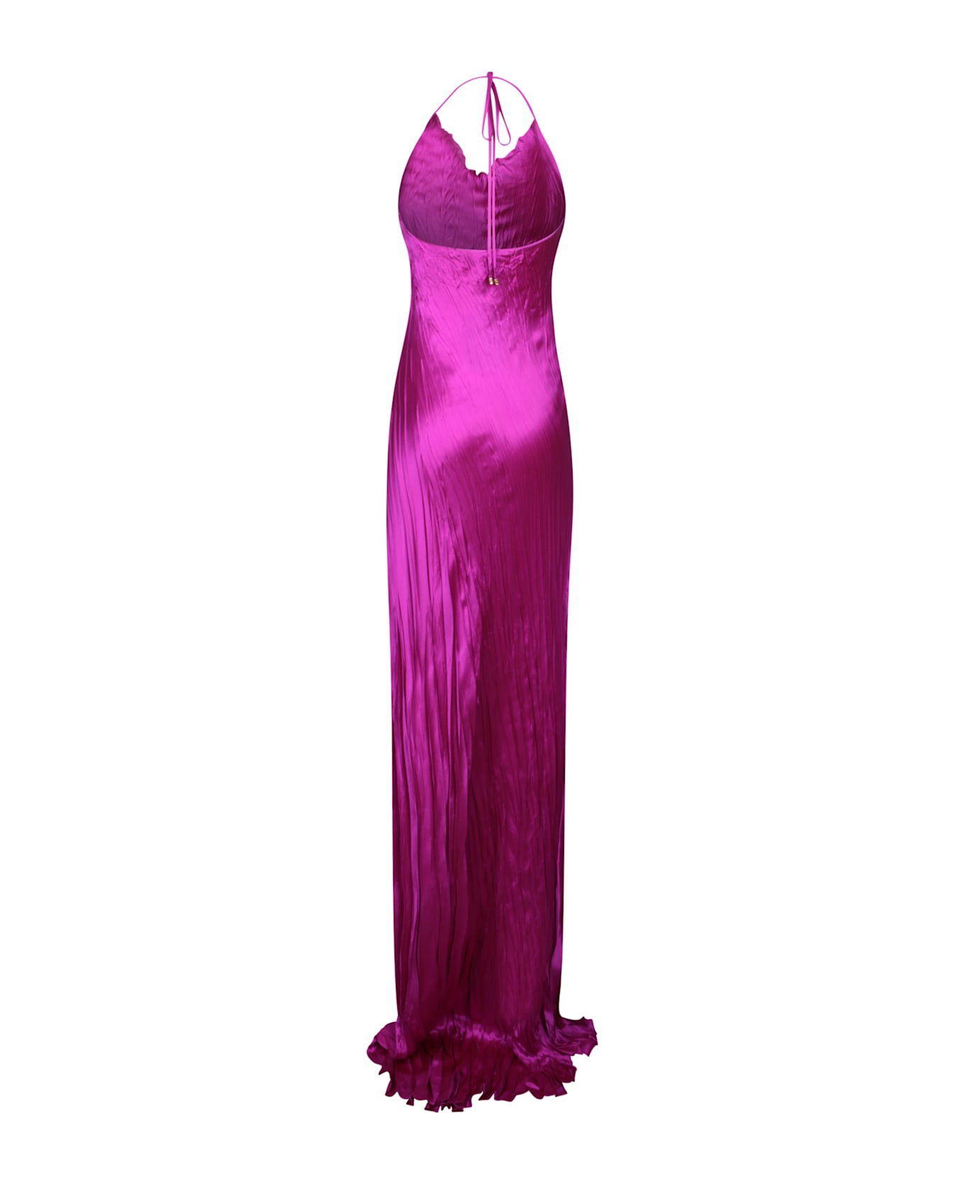 Roberto Cavalli Bougainvillea Fuchsia Long Slip Dress - Pink