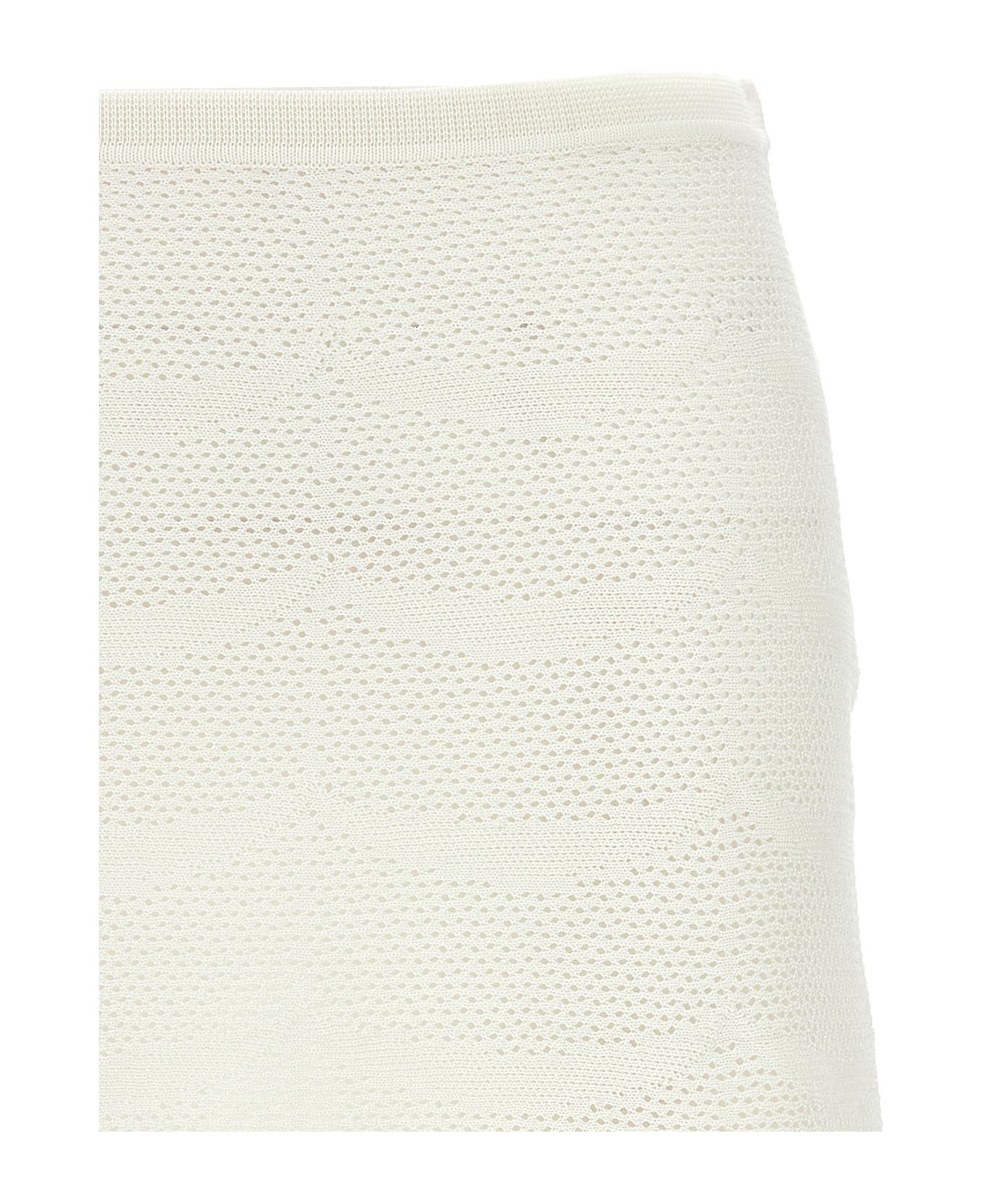 Tom Ford Crochet Mini Skirt - White